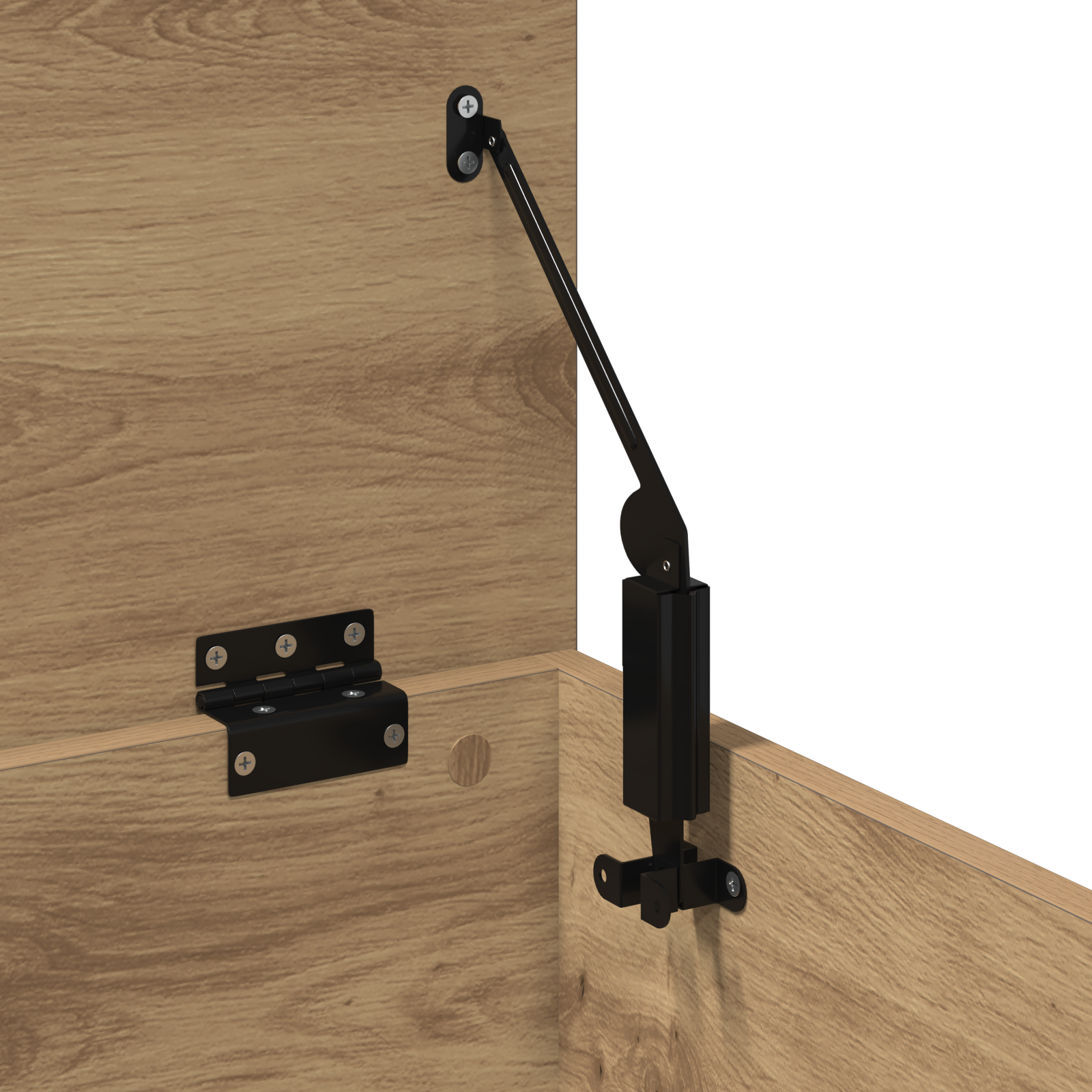 Artisan Oak Storage Box 102x35x35 cm Made of Engineered Wood - Image 8