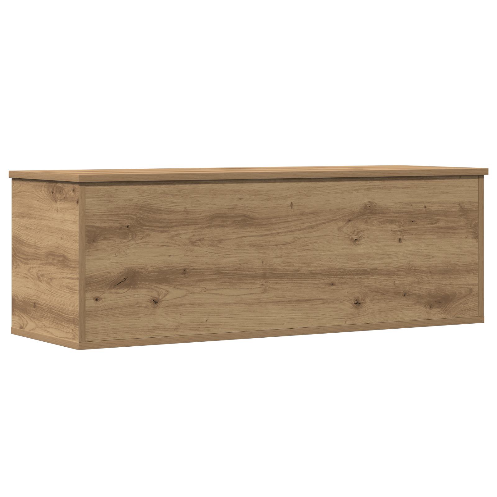 Artisan Oak Storage Box 102x35x35 cm Made of Engineered Wood - Image 2