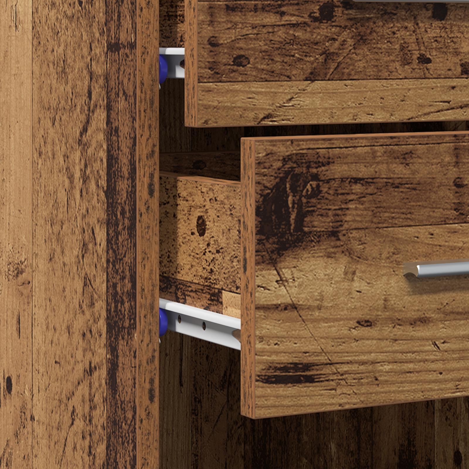 Highboard Old Wood 30x42,5x185 cm Engineered Wood - Image 9