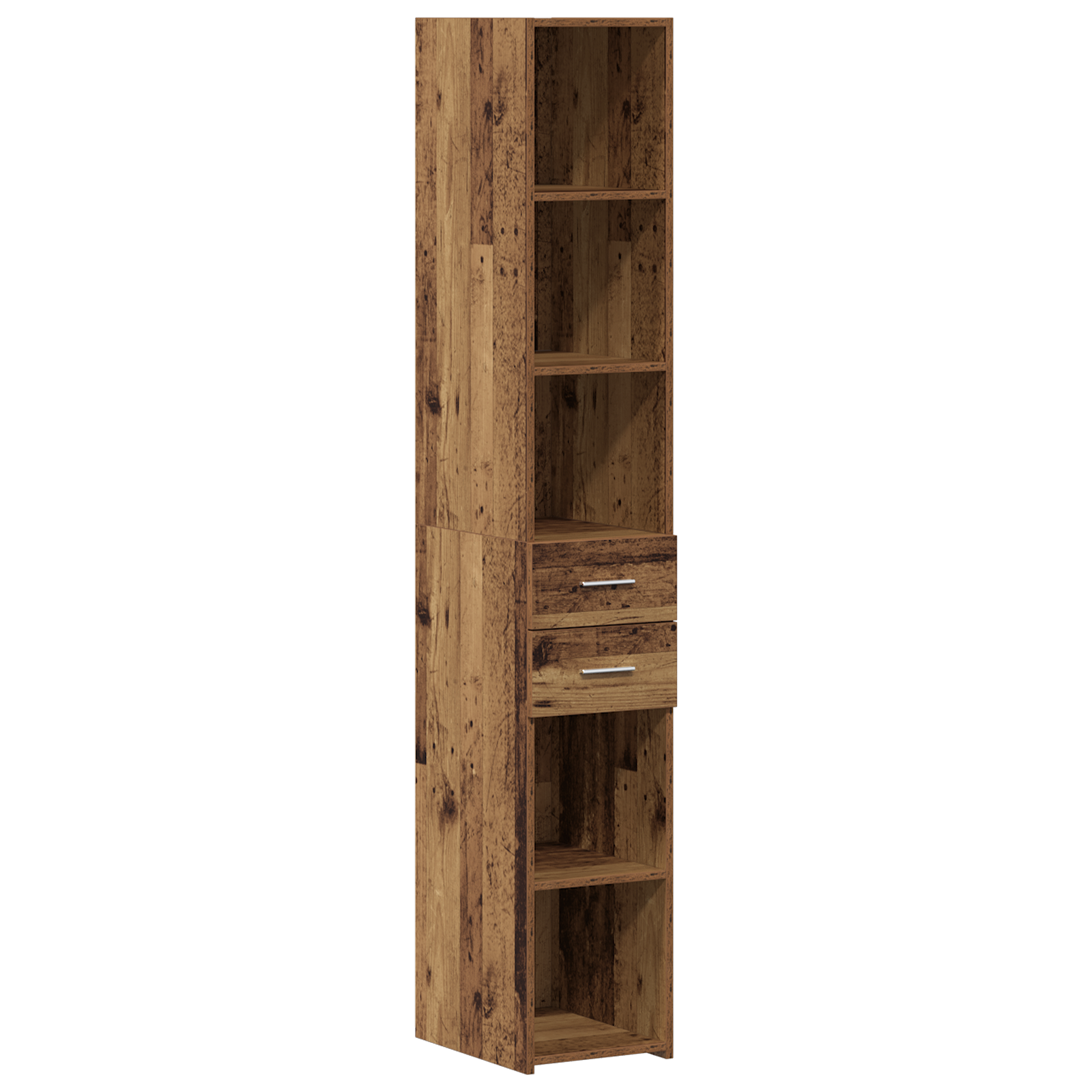 Highboard Old Wood 30x42,5x185 cm Engineered Wood - Image 2