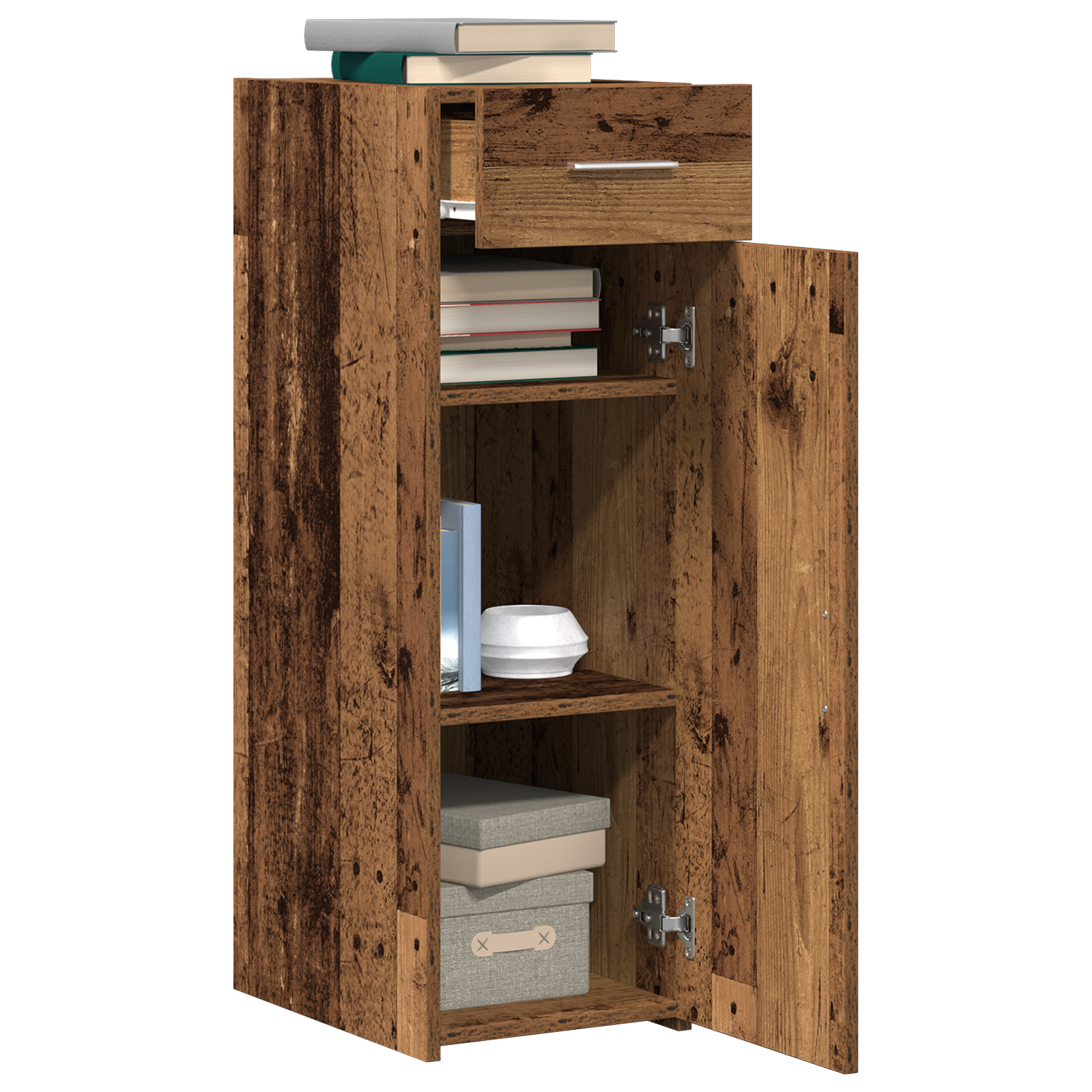 Sideboard Old Wood 30x42,5x93 cm Engineered Wood - Image 3