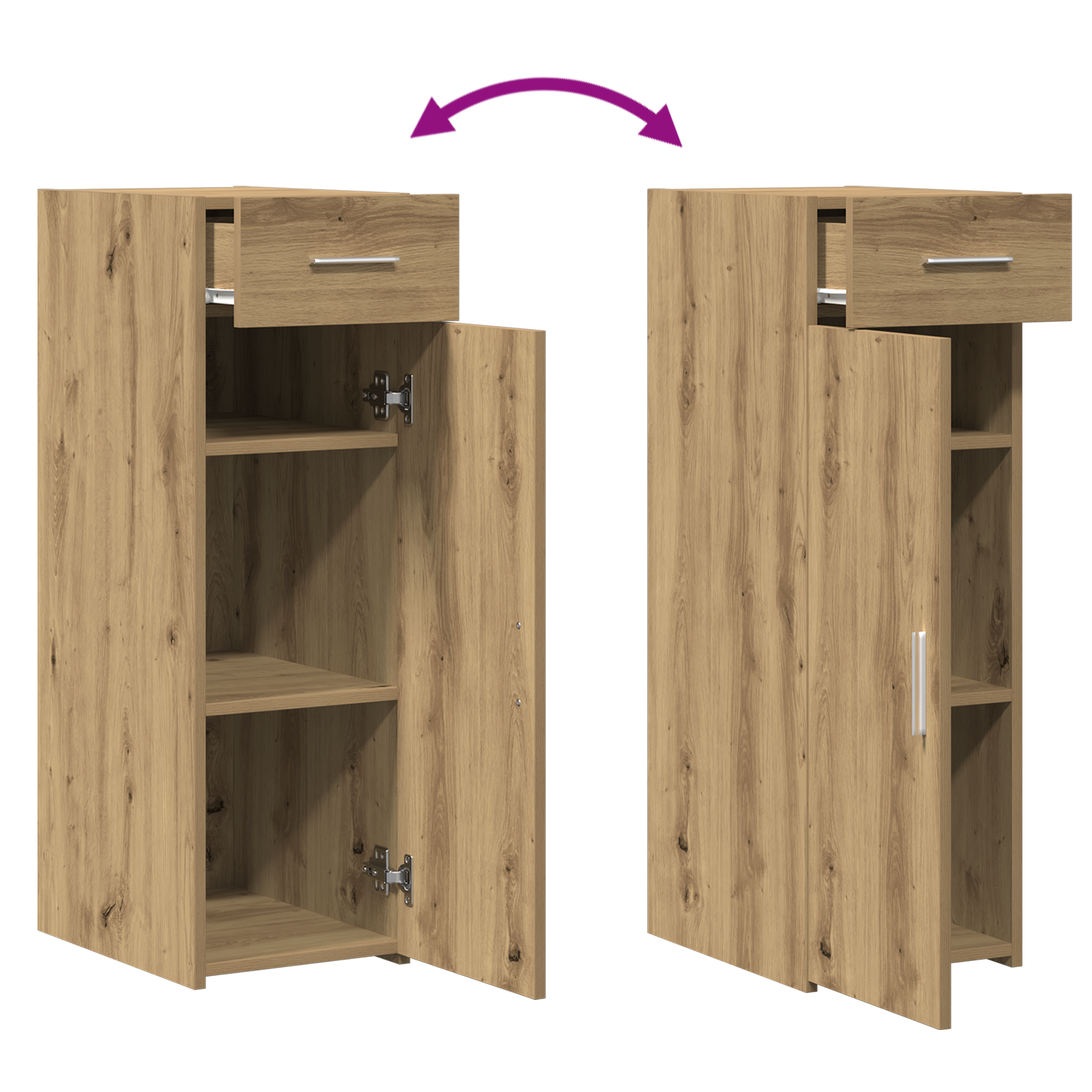 Sideboard Artisan Oak 30x42,5x93 cm Engineered Wood - Image 11