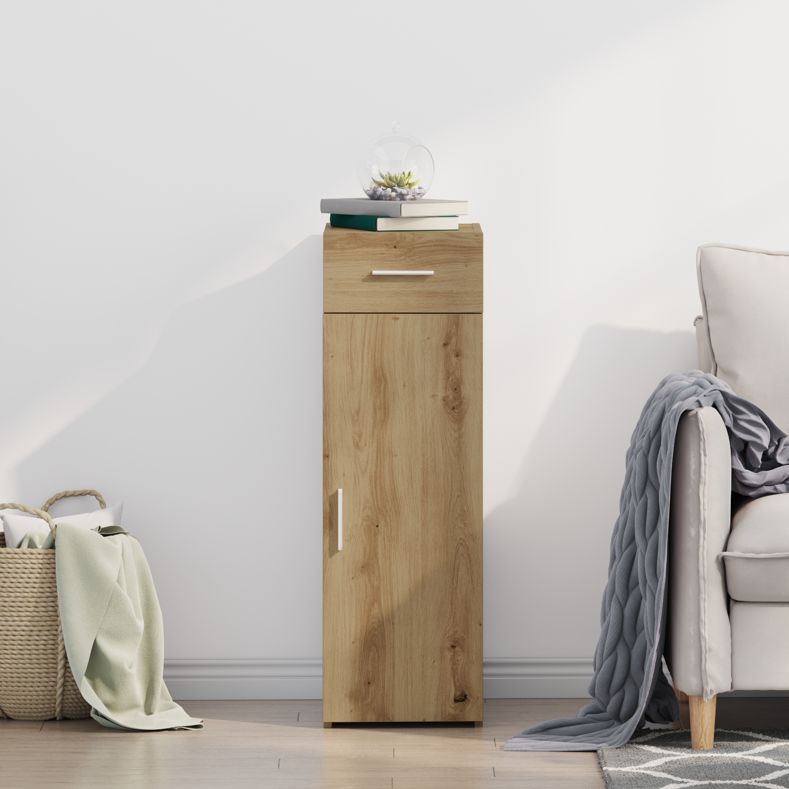 Sideboard Artisan Oak 30x42,5x93 cm Engineered Wood - Image 4