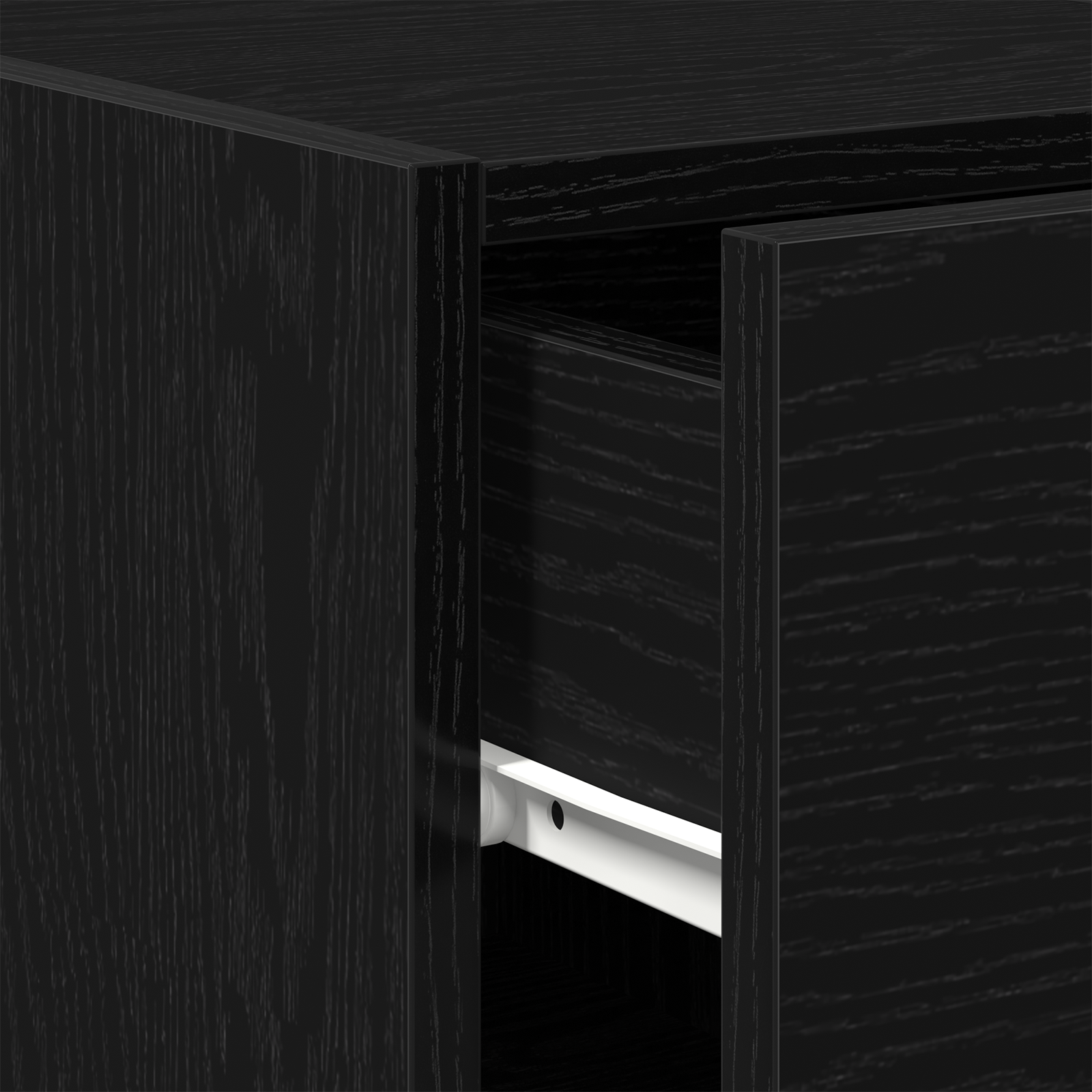 Sideboard Black Oak 30x42,5x93 cm Engineered Wood - Image 9
