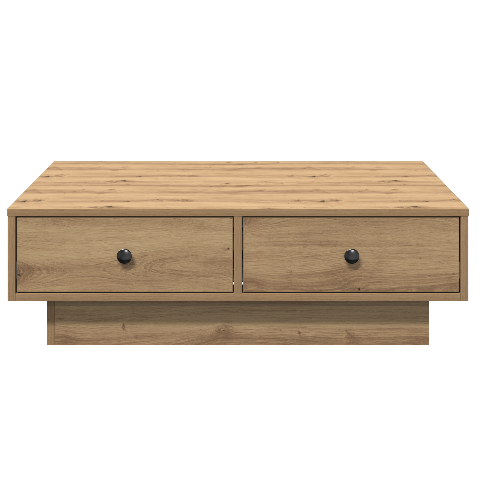 Coffee Table Artisan oak Veneer, MDF 90 x 90 x 28 cm Storage - Image 5