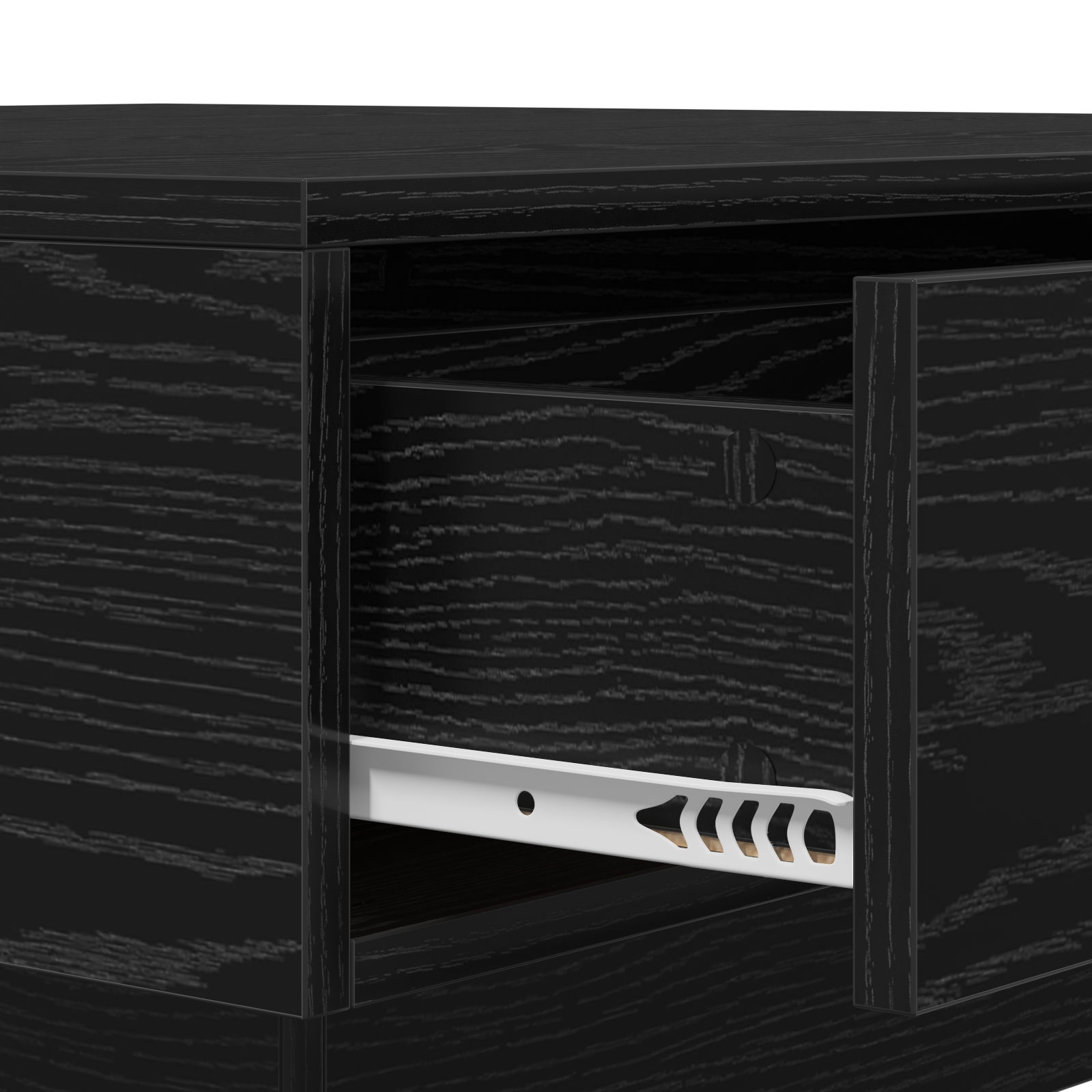 Coffee Table Black oak Engineered wood 90 x 90 x 28 cm - Image 9