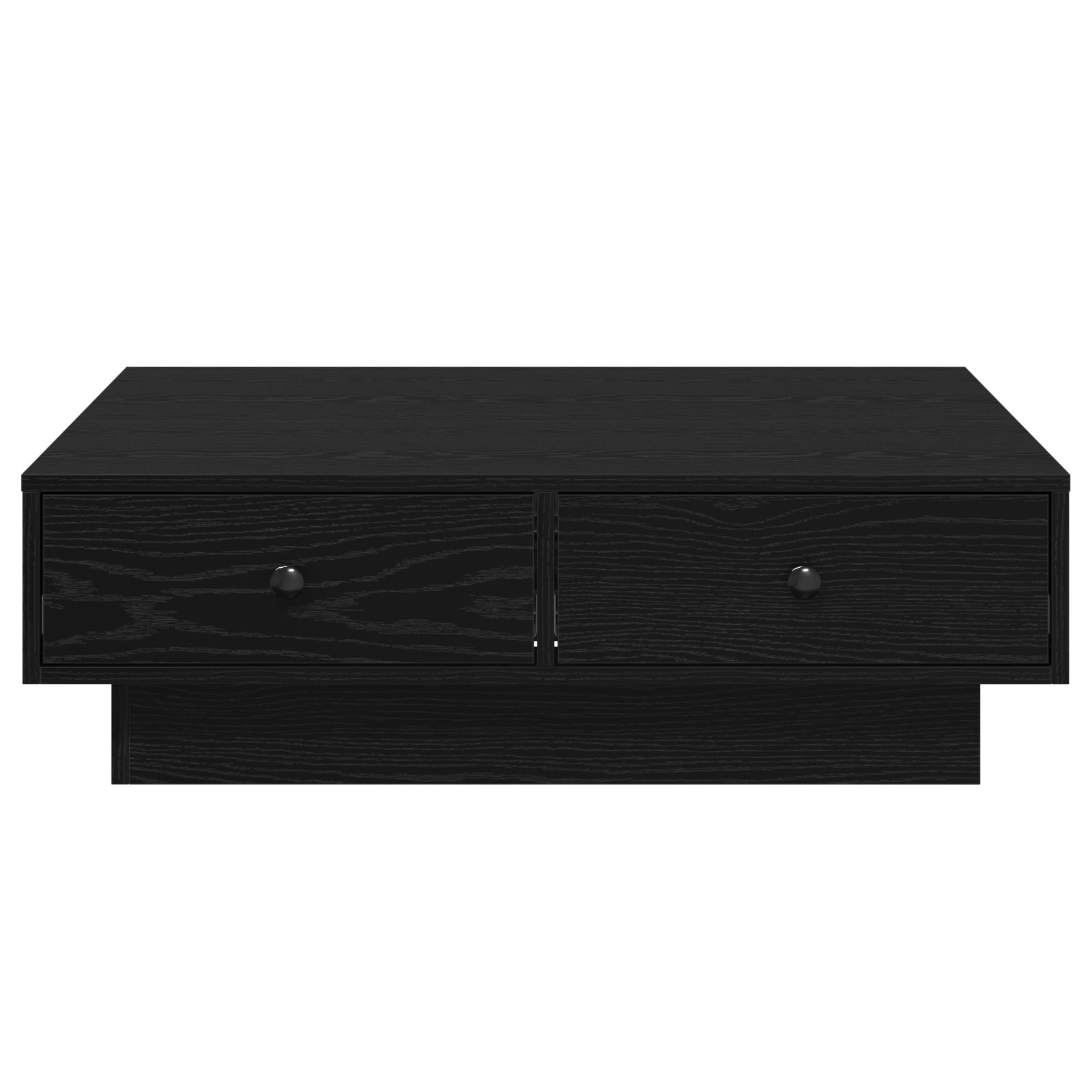 Coffee Table Black oak Engineered wood 90 x 90 x 28 cm - Image 5