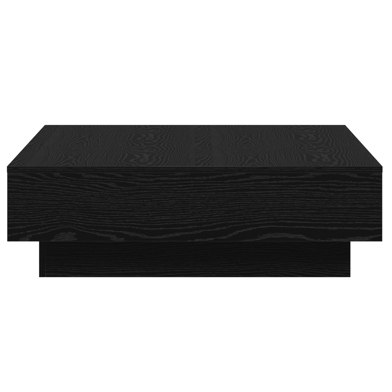 Coffee Table Black oak Engineered wood 90 x 90 x 28 cm - Image 6