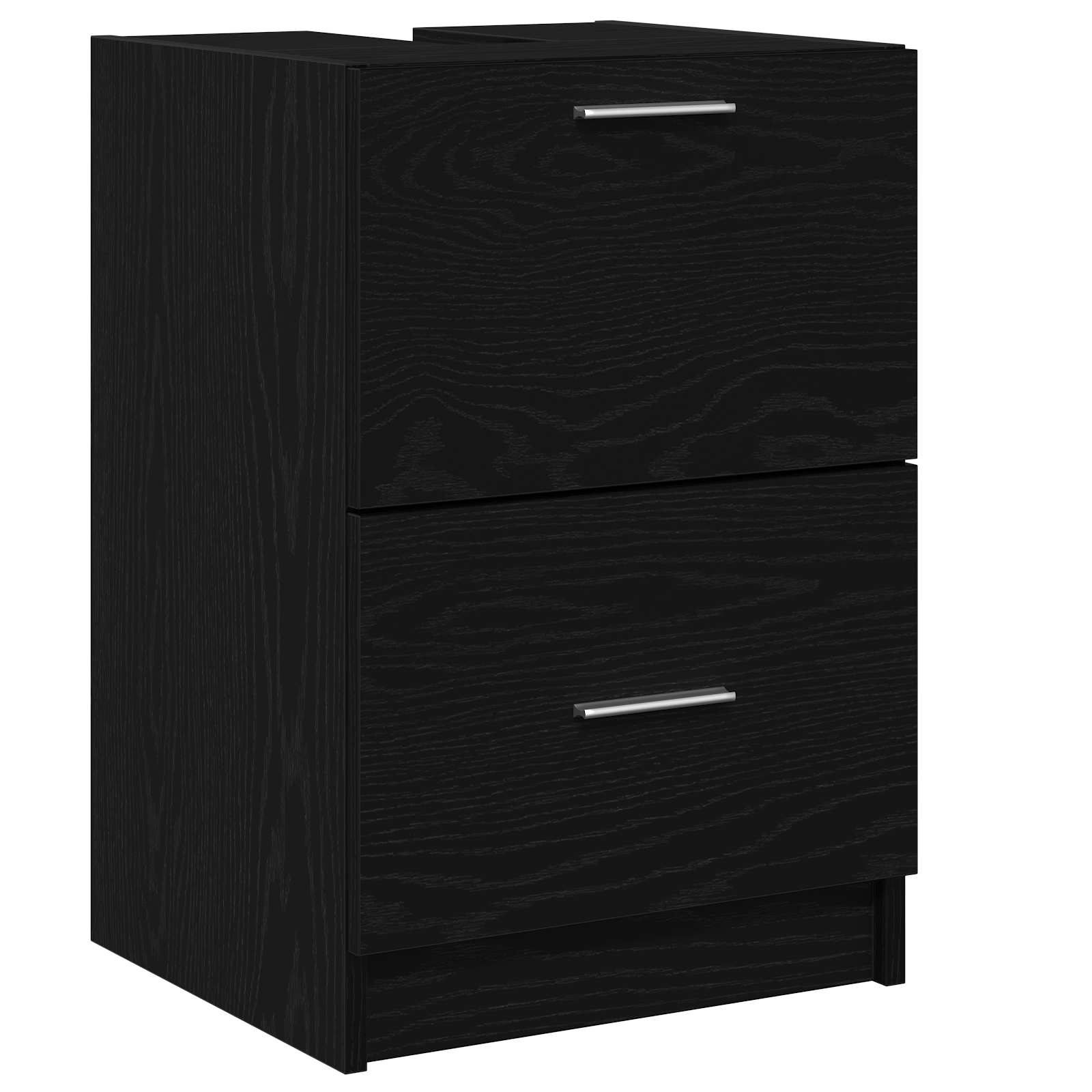Sink Cabinet Black Oak 40x37x59 cm Engineered Wood - Image 2