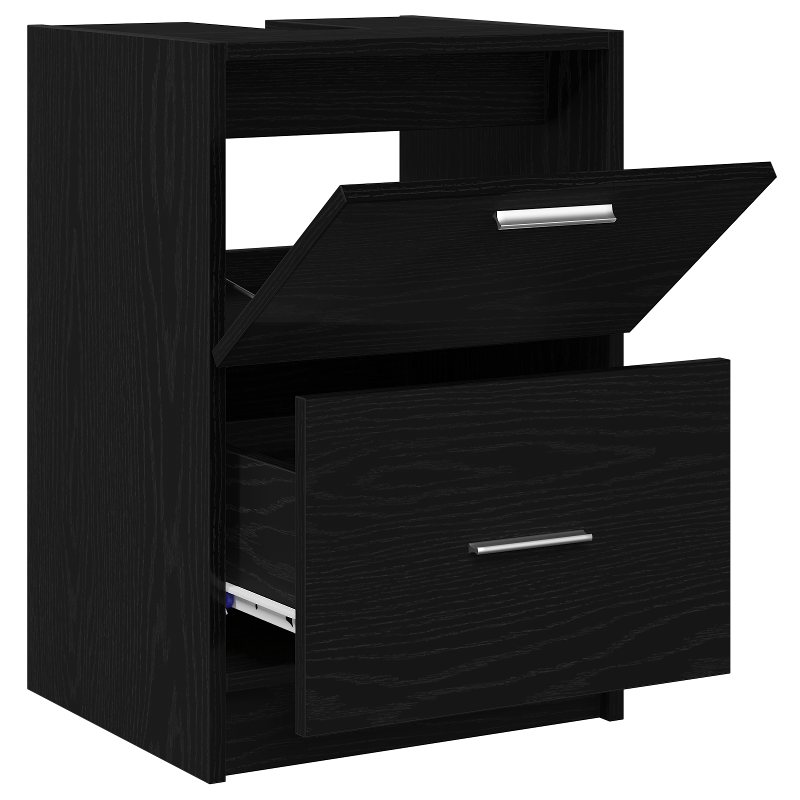 Sink Cabinet Black Oak 40x37x59 cm Engineered Wood - Image 5