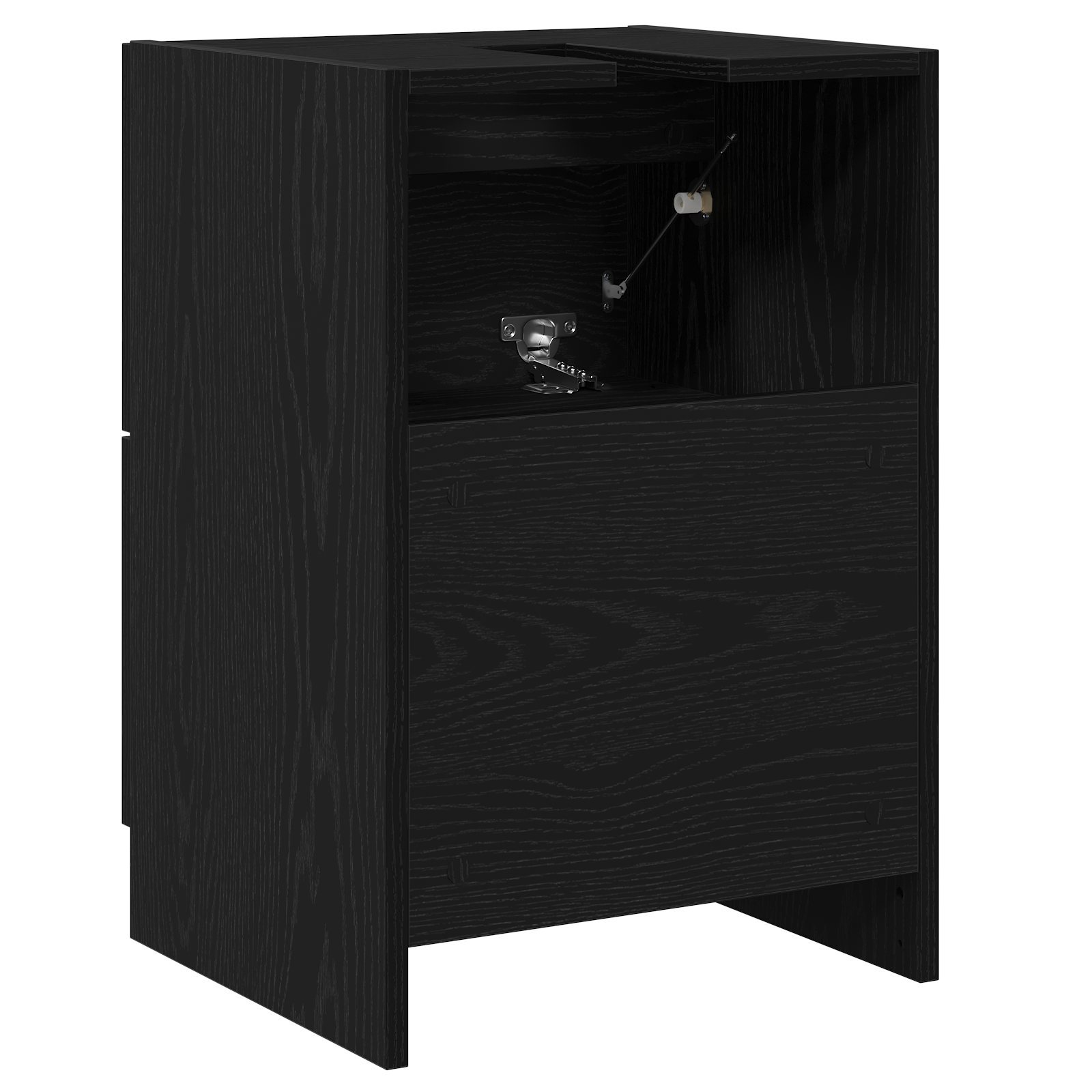 Sink Cabinet Black Oak 40x37x59 cm Engineered Wood - Image 8
