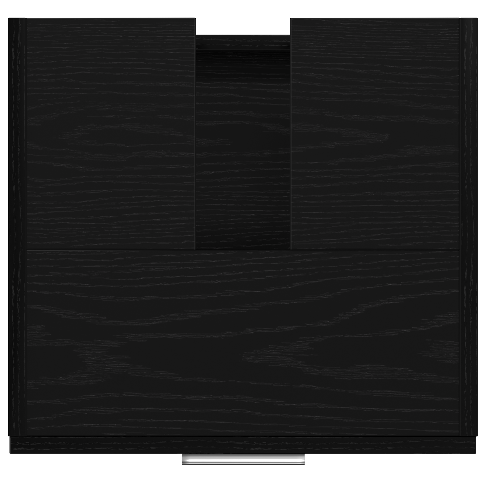 Sink Cabinet Black Oak 40x37x59 cm Engineered Wood - Image 9