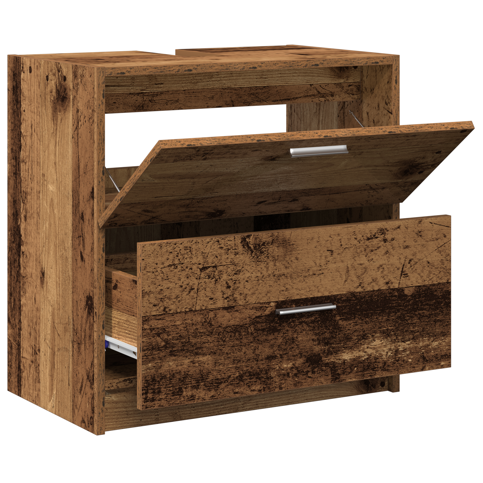 Sink Cabinet Old Wood 59x37x59 cm Engineered Wood - Image 5