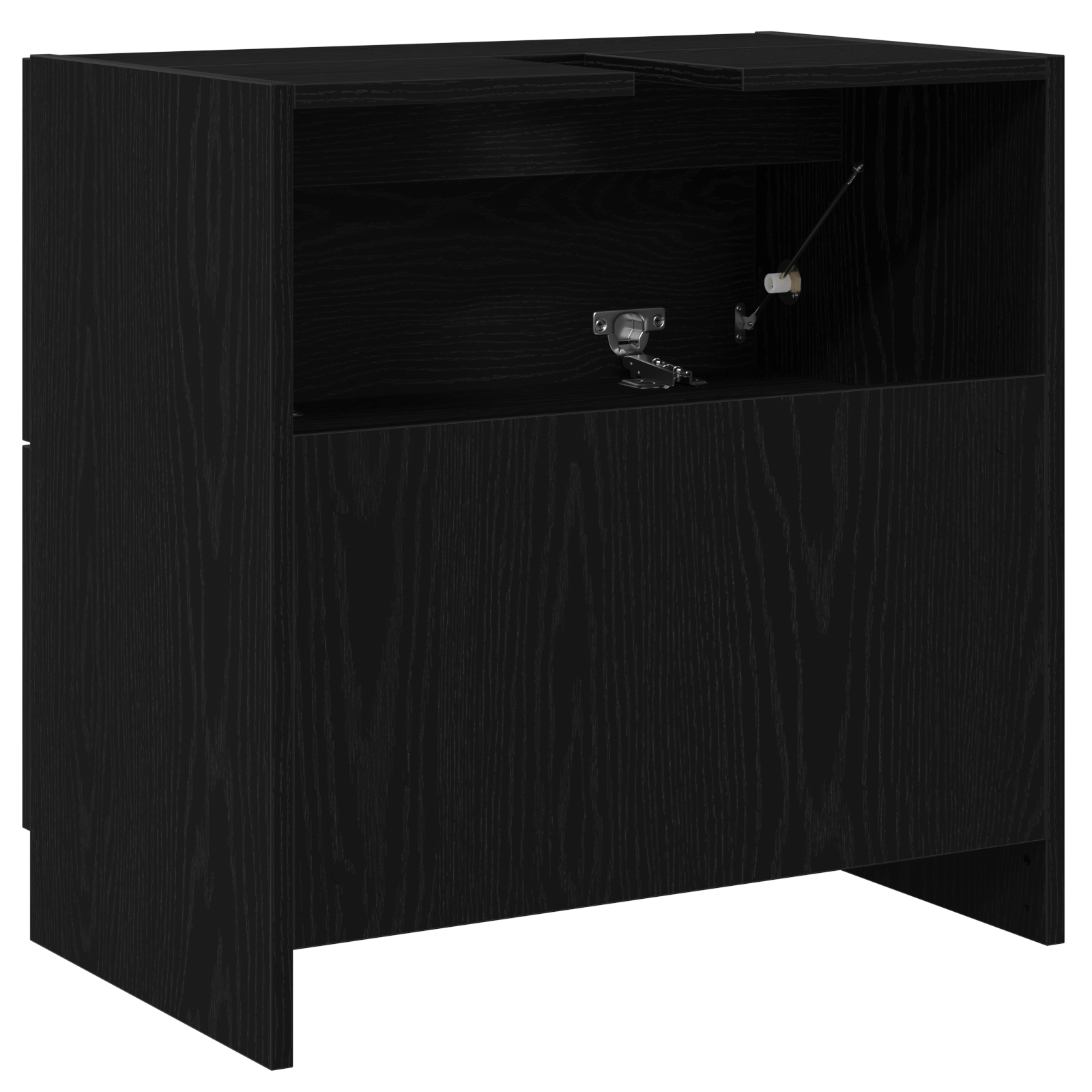 Sink Cabinet Black Oak 59x37x59 cm Engineered Wood - Image 8