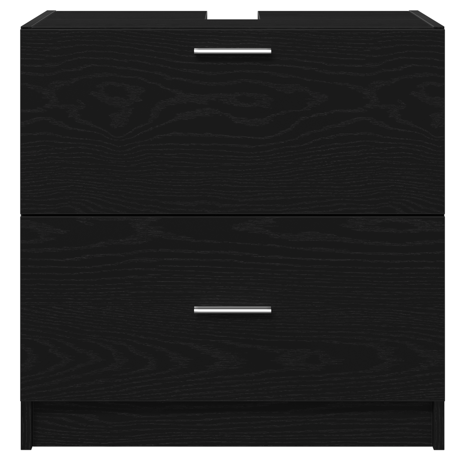 Sink Cabinet Black Oak 59x37x59 cm Engineered Wood - Image 6