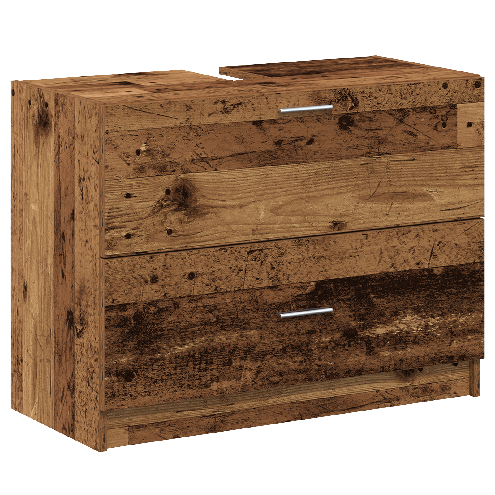 Thumbnail - vidaXL Waschbeckenschrank Altholz 78x37x59 cm Holzwerkstoff