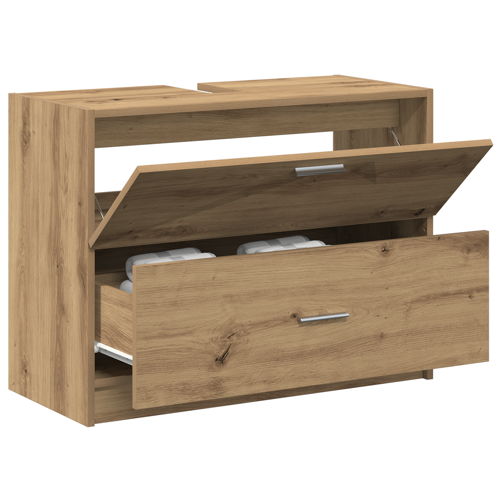 Sink Cabinet Artisan Oak 78x37x59 cm Engineered Wood - Image 3
