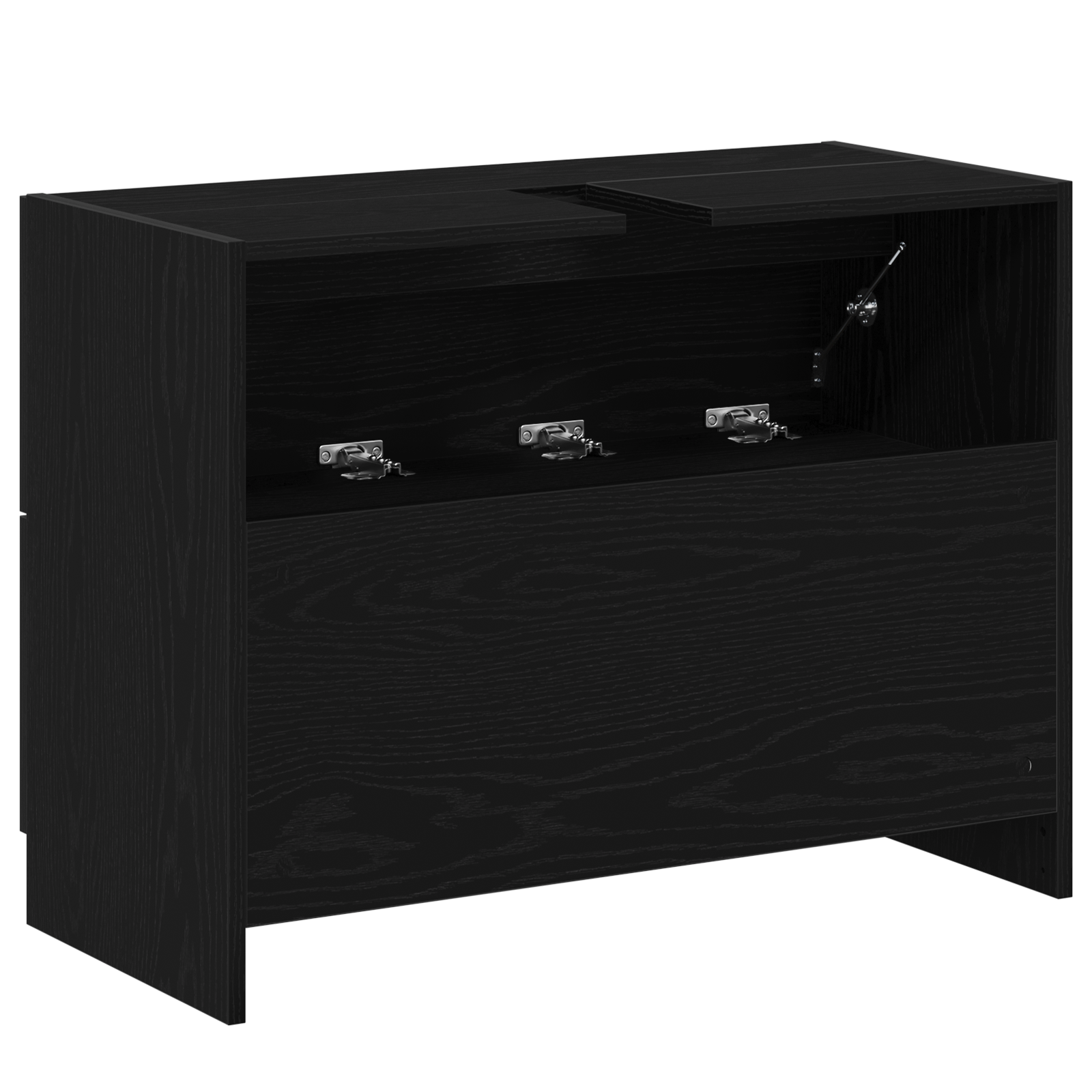 Sink Cabinet Black Oak 78x37x59 cm Engineered Wood - Image 8