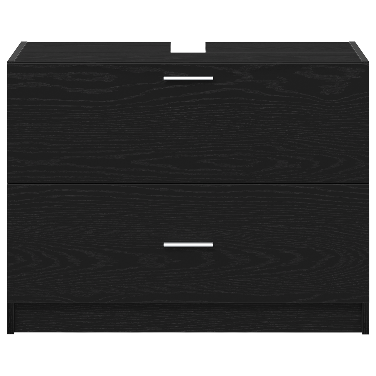 Sink Cabinet Black Oak 78x37x59 cm Engineered Wood - Image 6