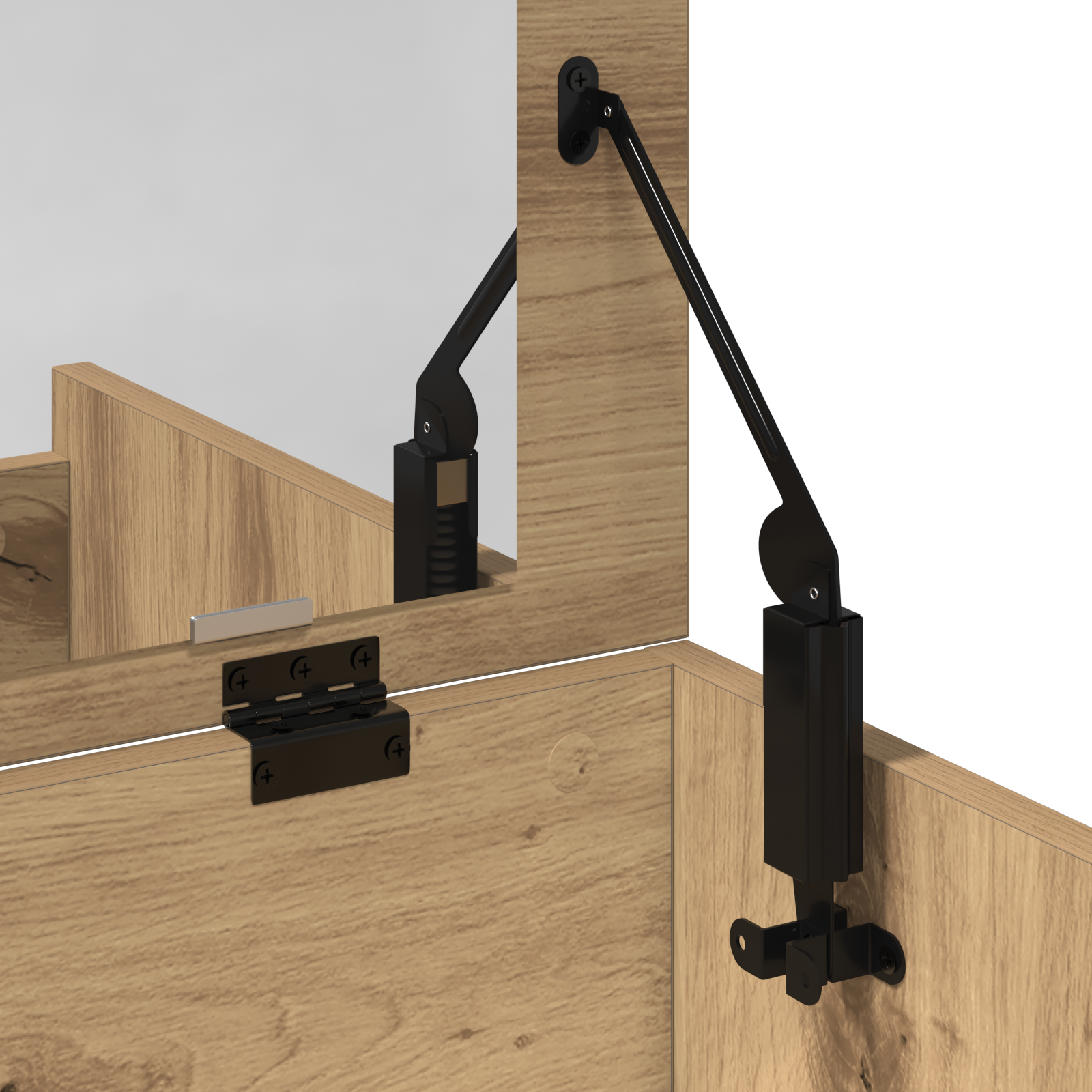 Dressing Table with Mirror Artisan Oak Engineered Wood - Image 10