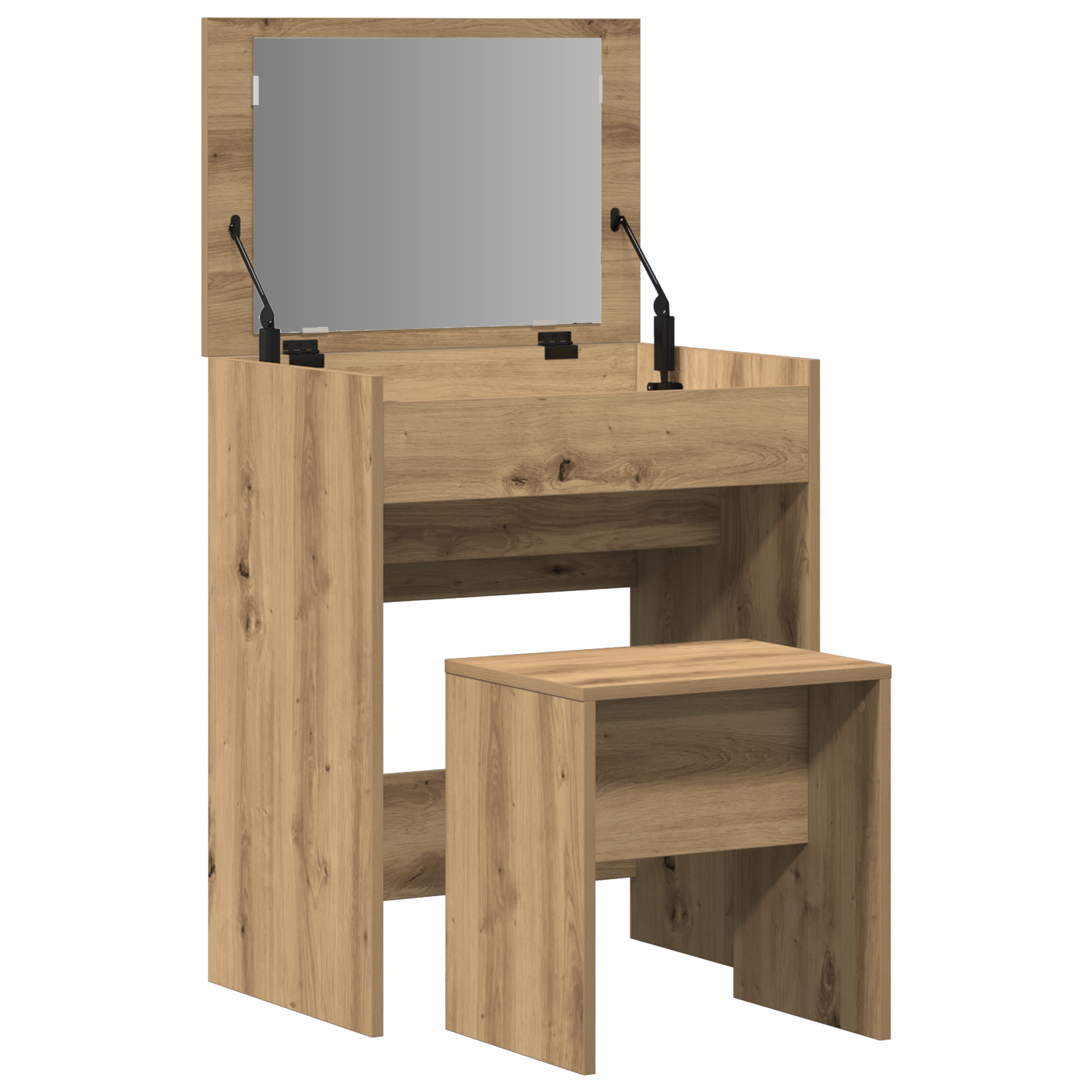 Dressing Table with Mirror Artisan Oak Engineered Wood - Image 5