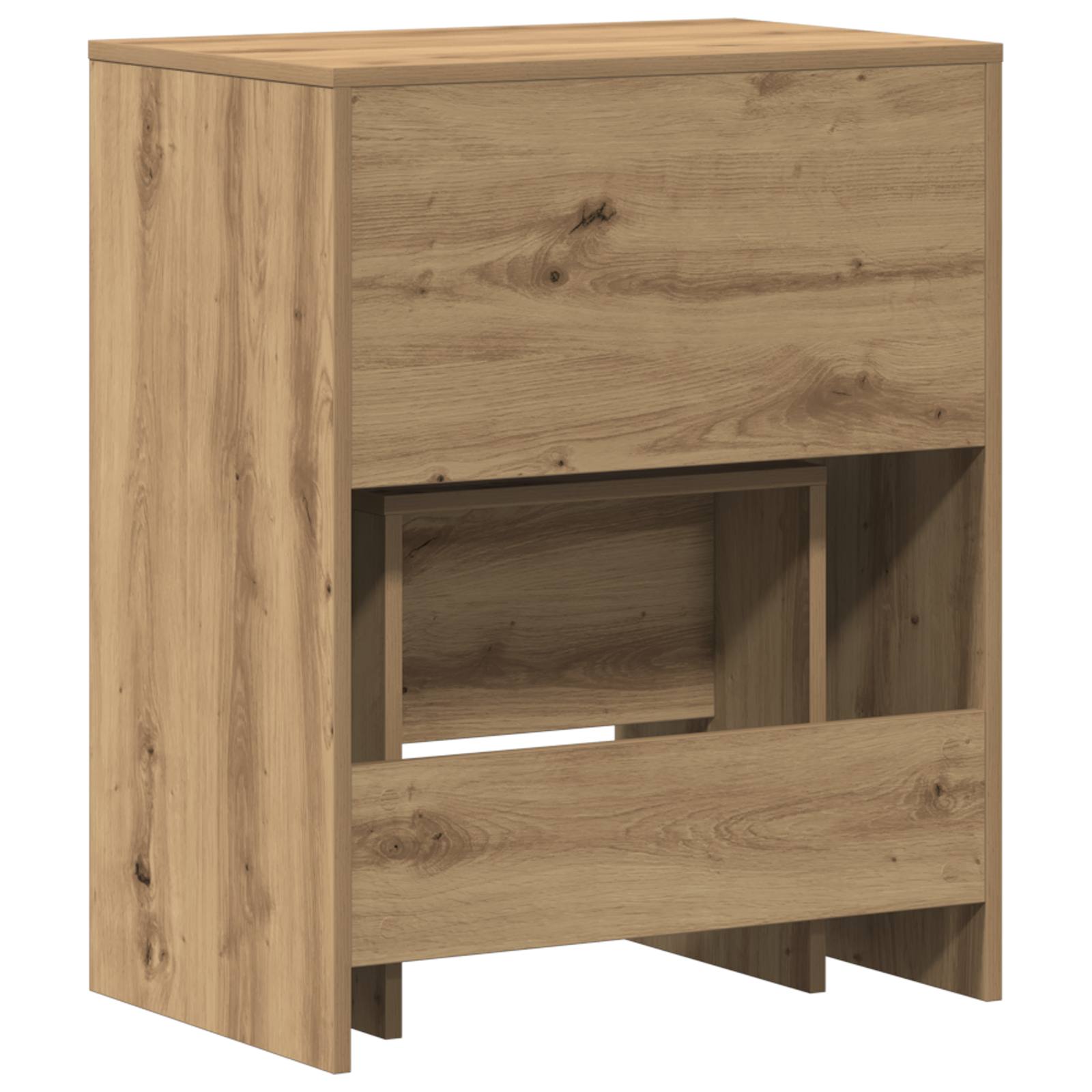 Dressing Table with Mirror Artisan Oak Engineered Wood - Image 6