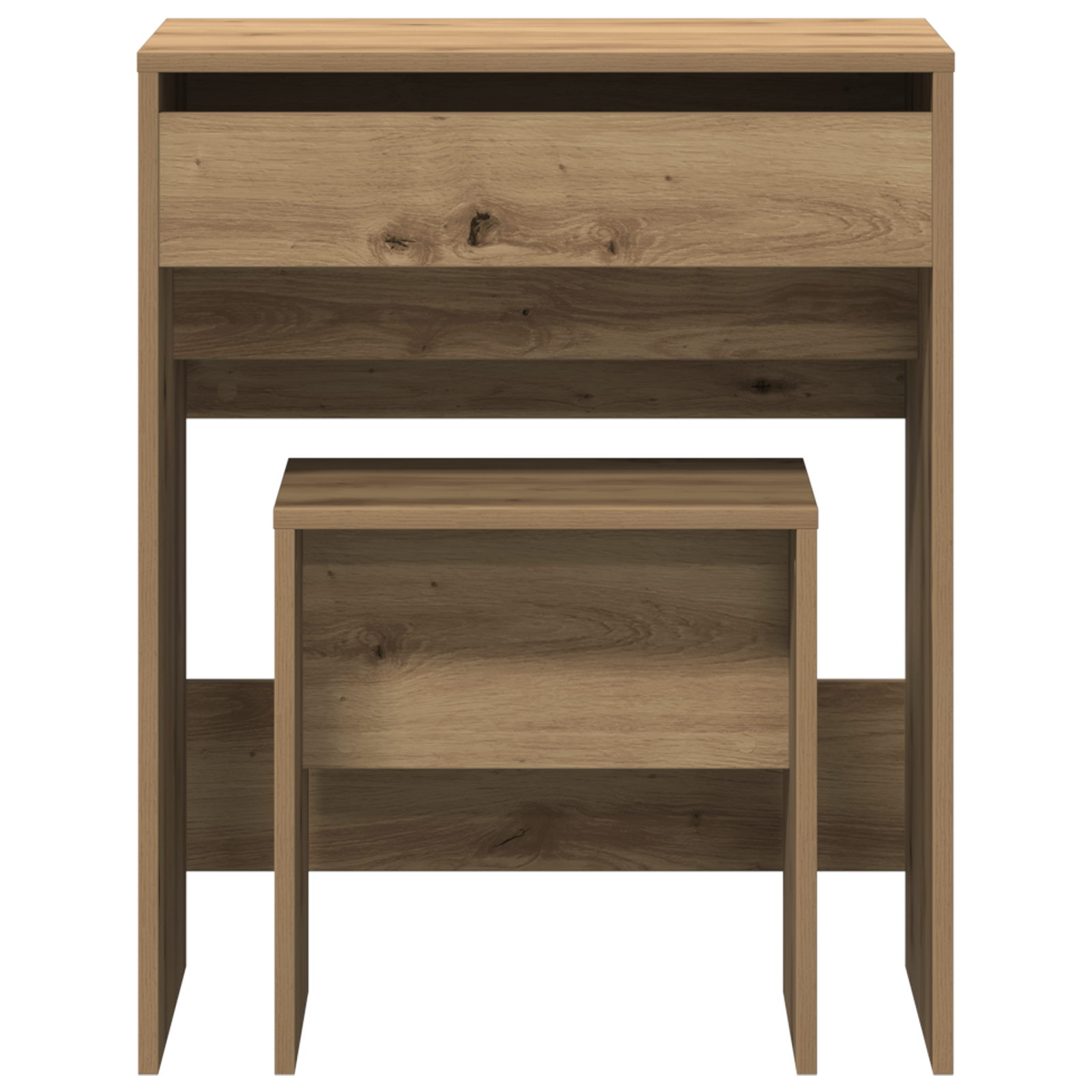 Dressing Table with Mirror Artisan Oak Engineered Wood - Image 7