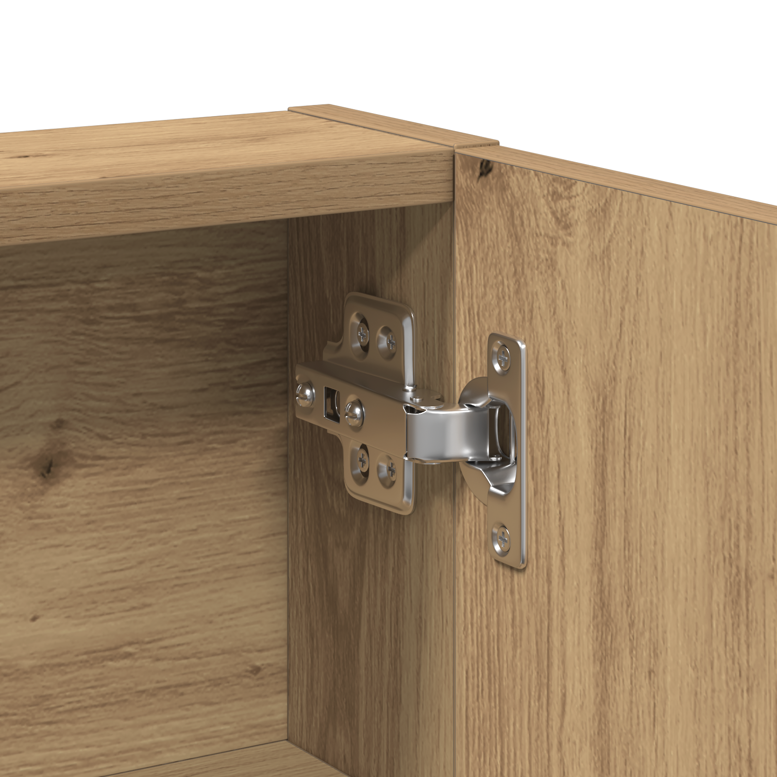 Dressing Table with Mirror and LEDs Artisan Oak Engineered Wood - Image 10