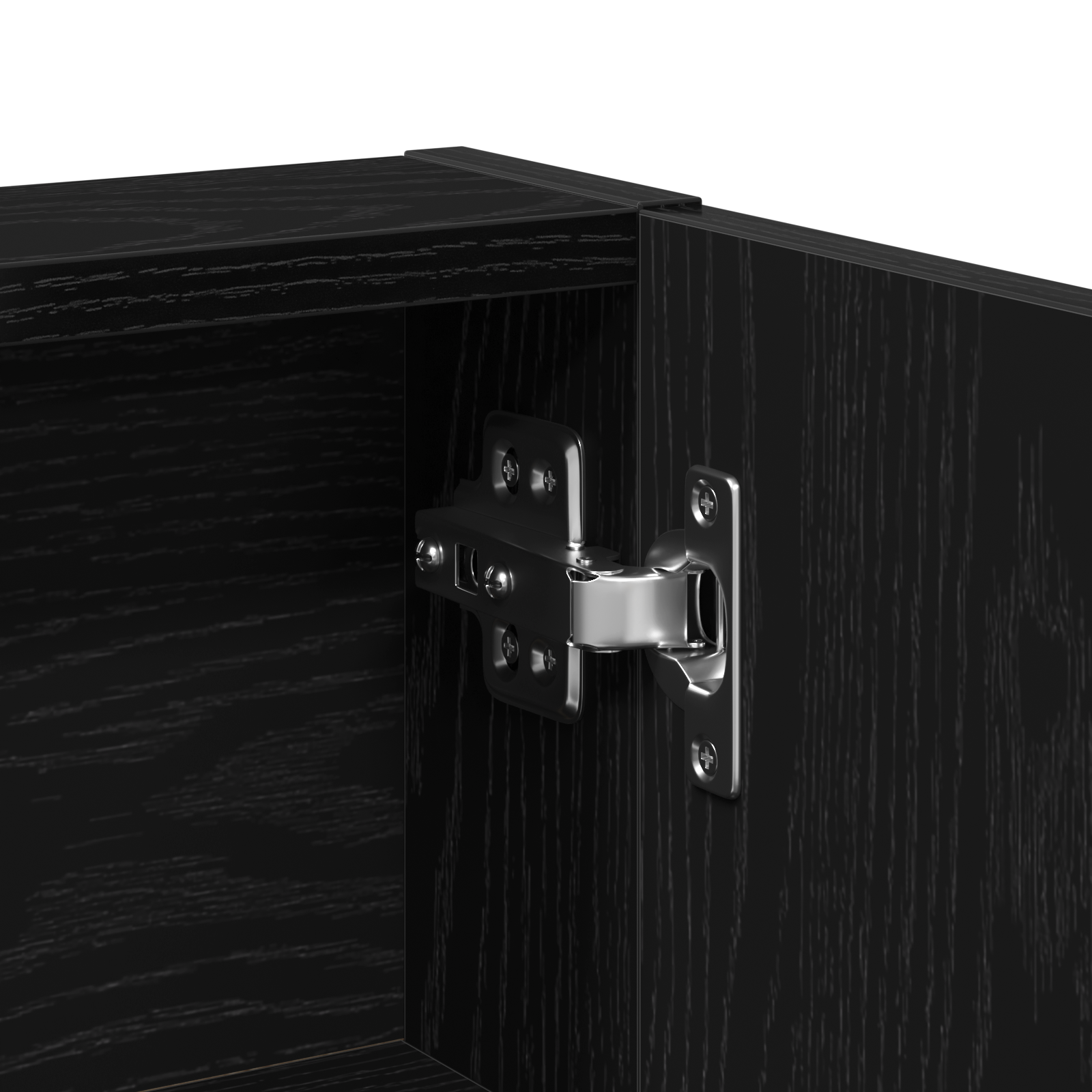 Dressing Table with Mirror&LED Lights Black Oak Engineered Wood - Image 10