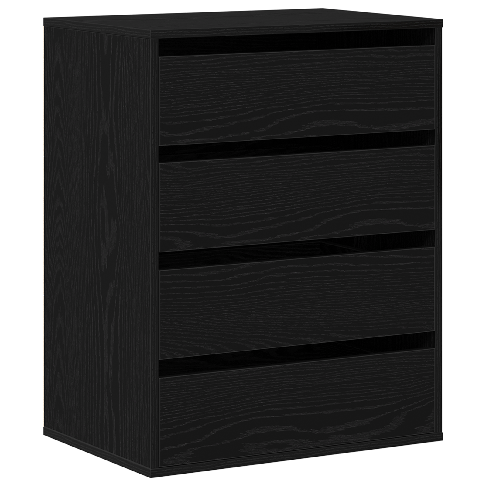 Komoda Juoda Ąžuolo 60x41x76 cm Išdirbta Mediena - Image 2