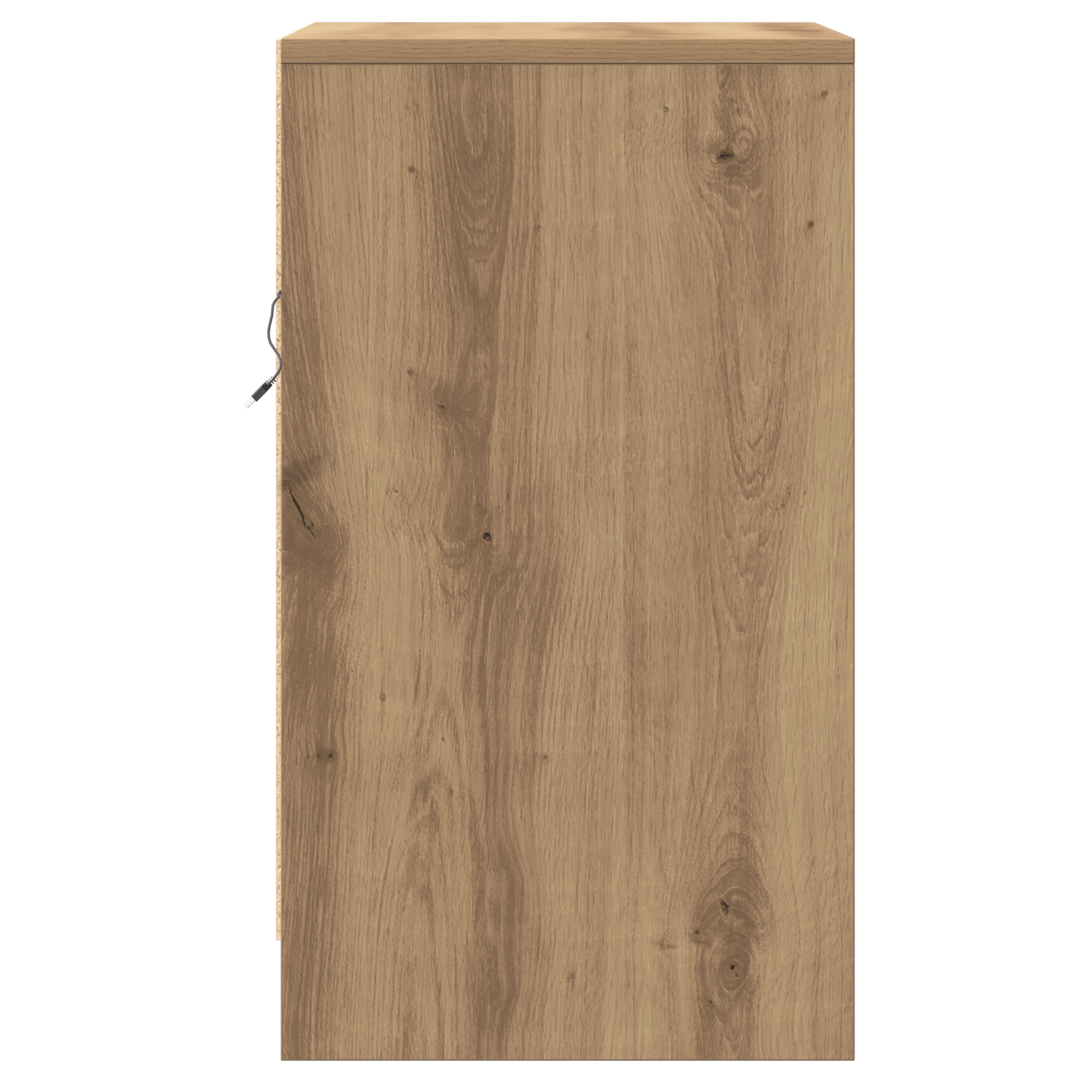 Bedside Cabinet with LED Lights Artisan Oak Engineered Wood - Image 7
