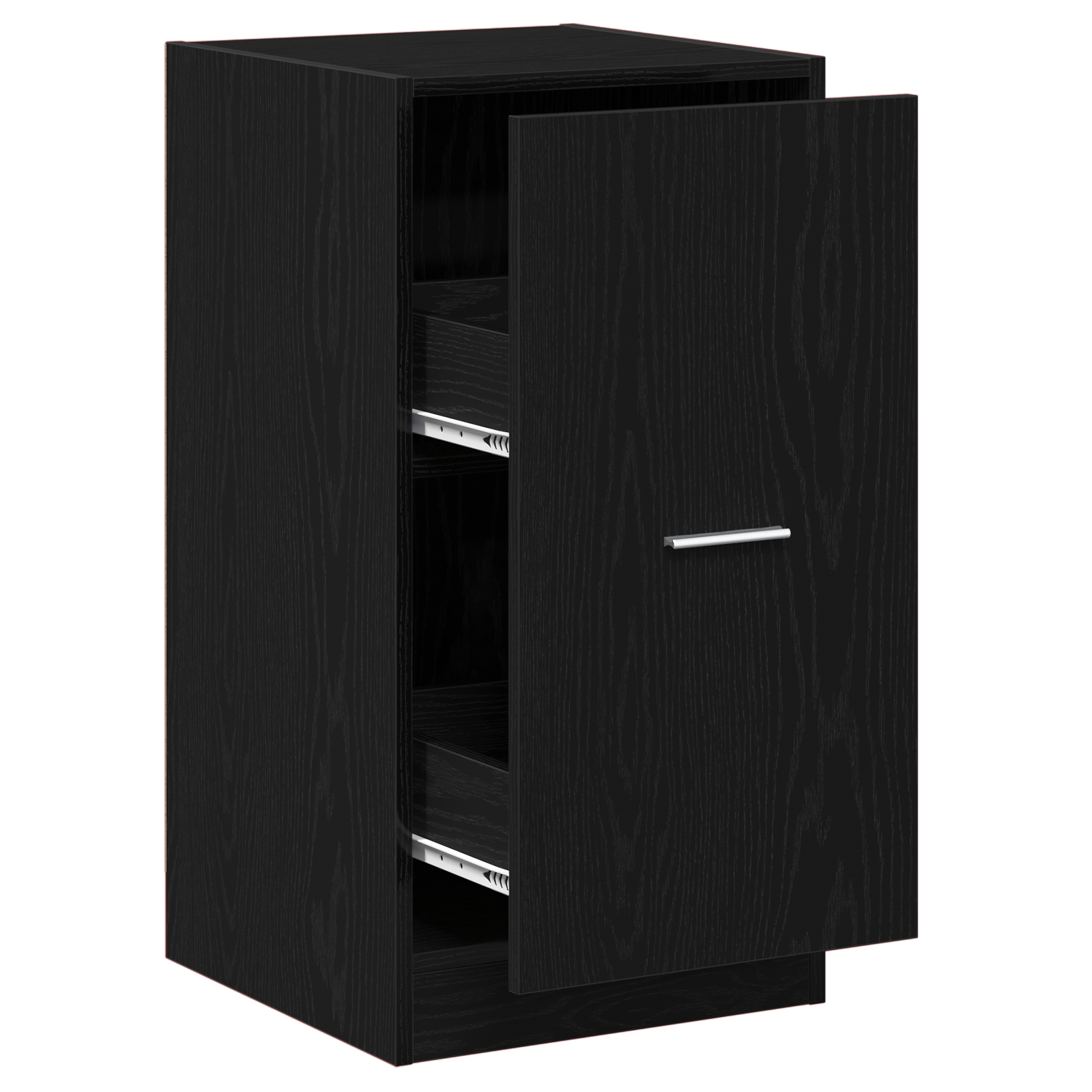 Apothecary Cabinet Black Oak 40x41x77,5 cm Engineered Wood - Image 2