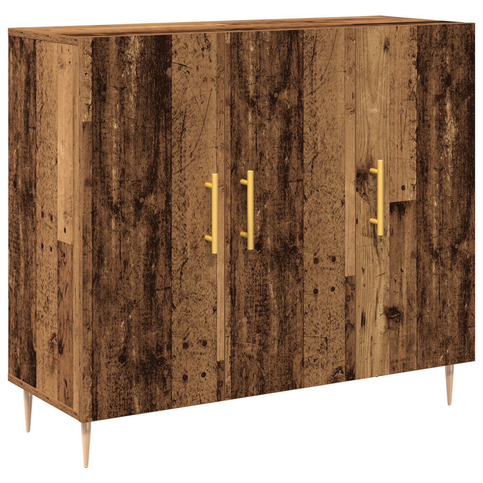 Sideboard in Old Wood, 90x34x80 cm, Made of Engineered Wood - Image 2