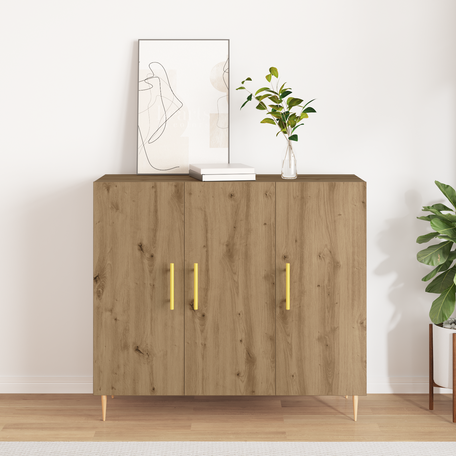 Sideboard Artisan Oak 90x34x80 cm Engineered Wood