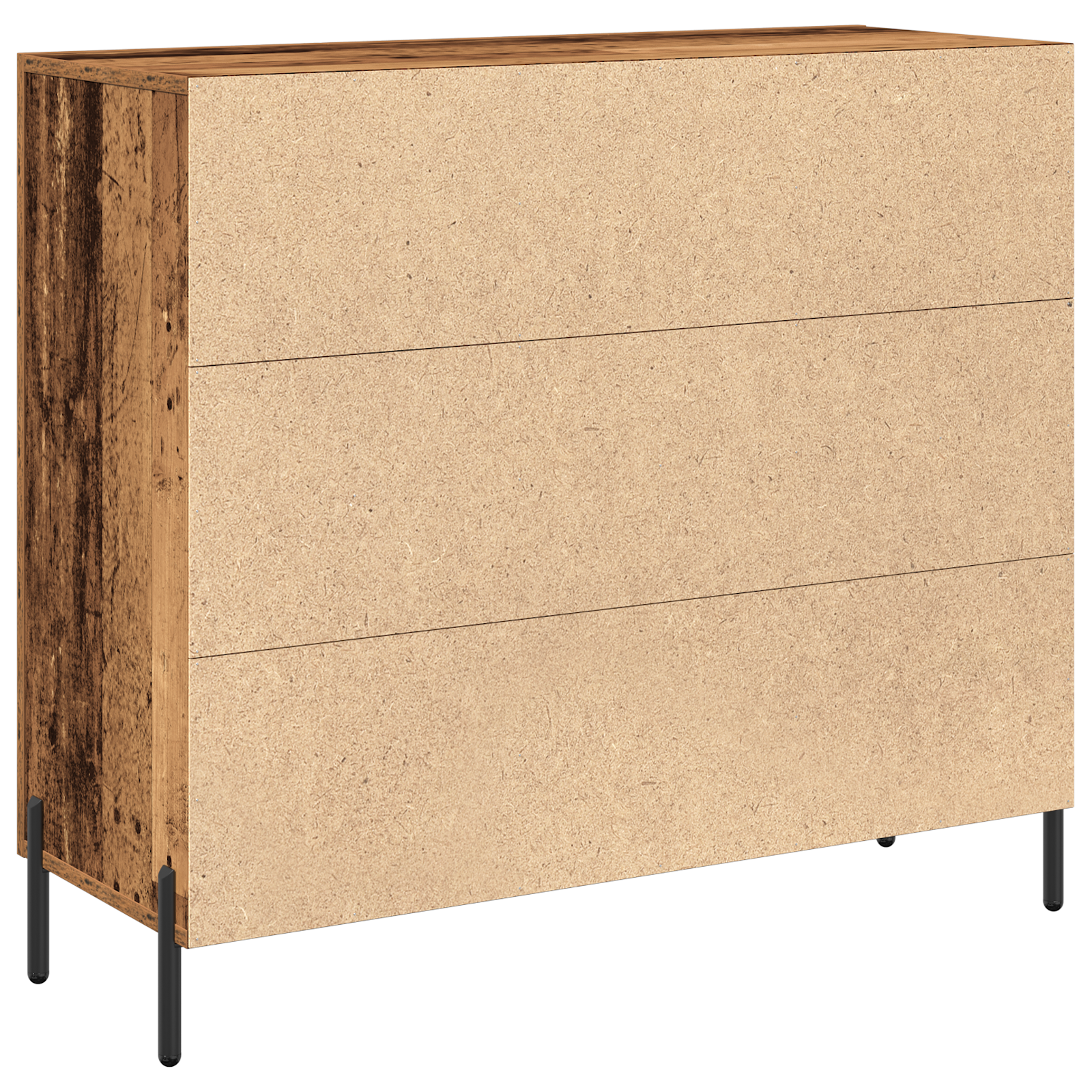Sideboard in Vintage Wood - 90x34x80 cm, Made of Engineered Wood - Image 5