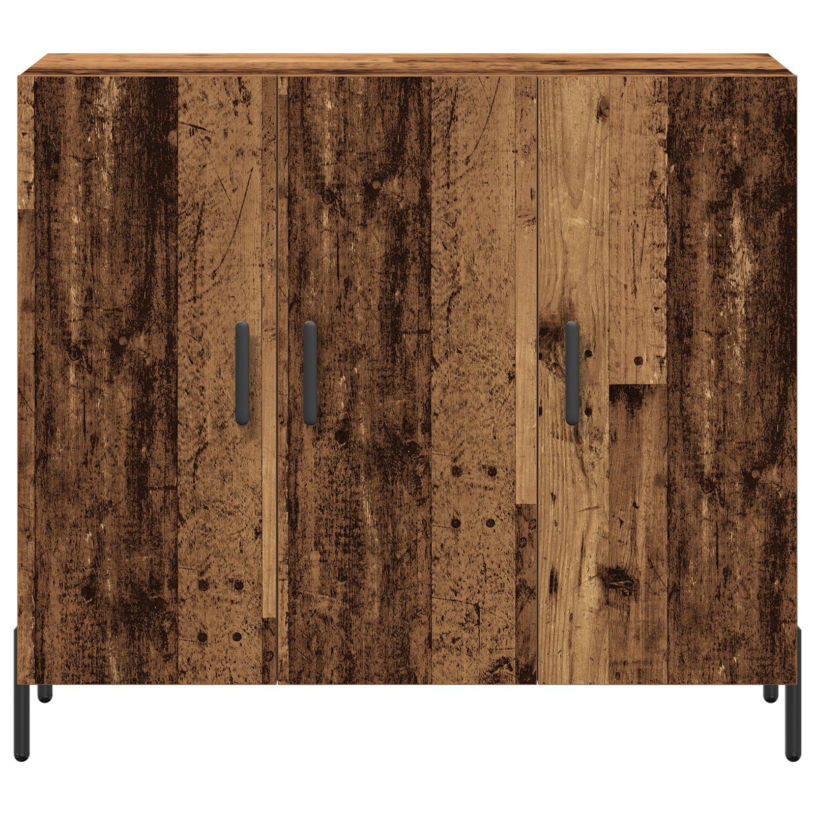 Sideboard in Vintage Wood - 90x34x80 cm, Made of Engineered Wood - Image 6