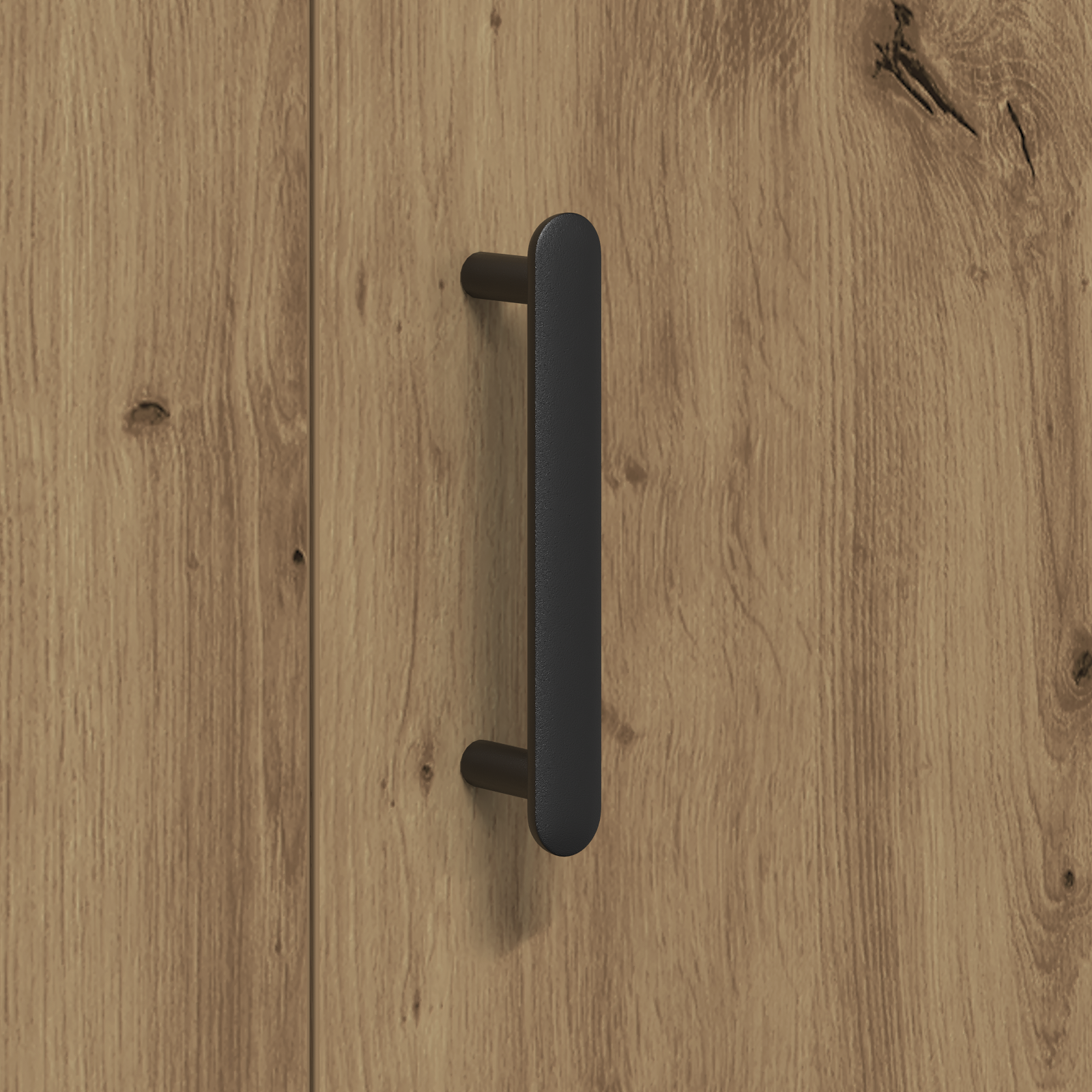 Artisan Oak Sideboard - 90x34x80 cm - Made of Engineered Wood - Image 10