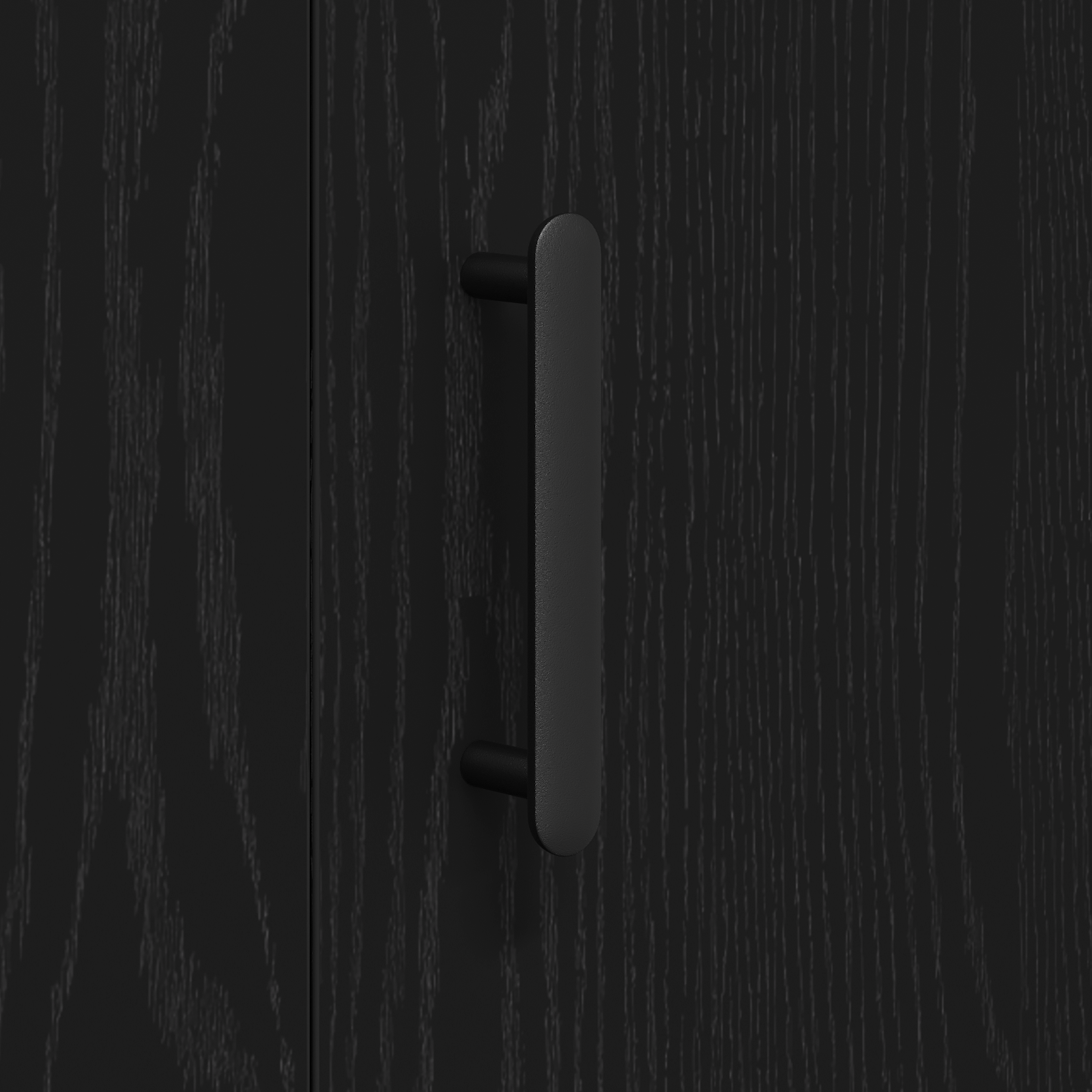 Black Oak Sideboard 90x34x80 cm Made of Engineered Wood - Image 10