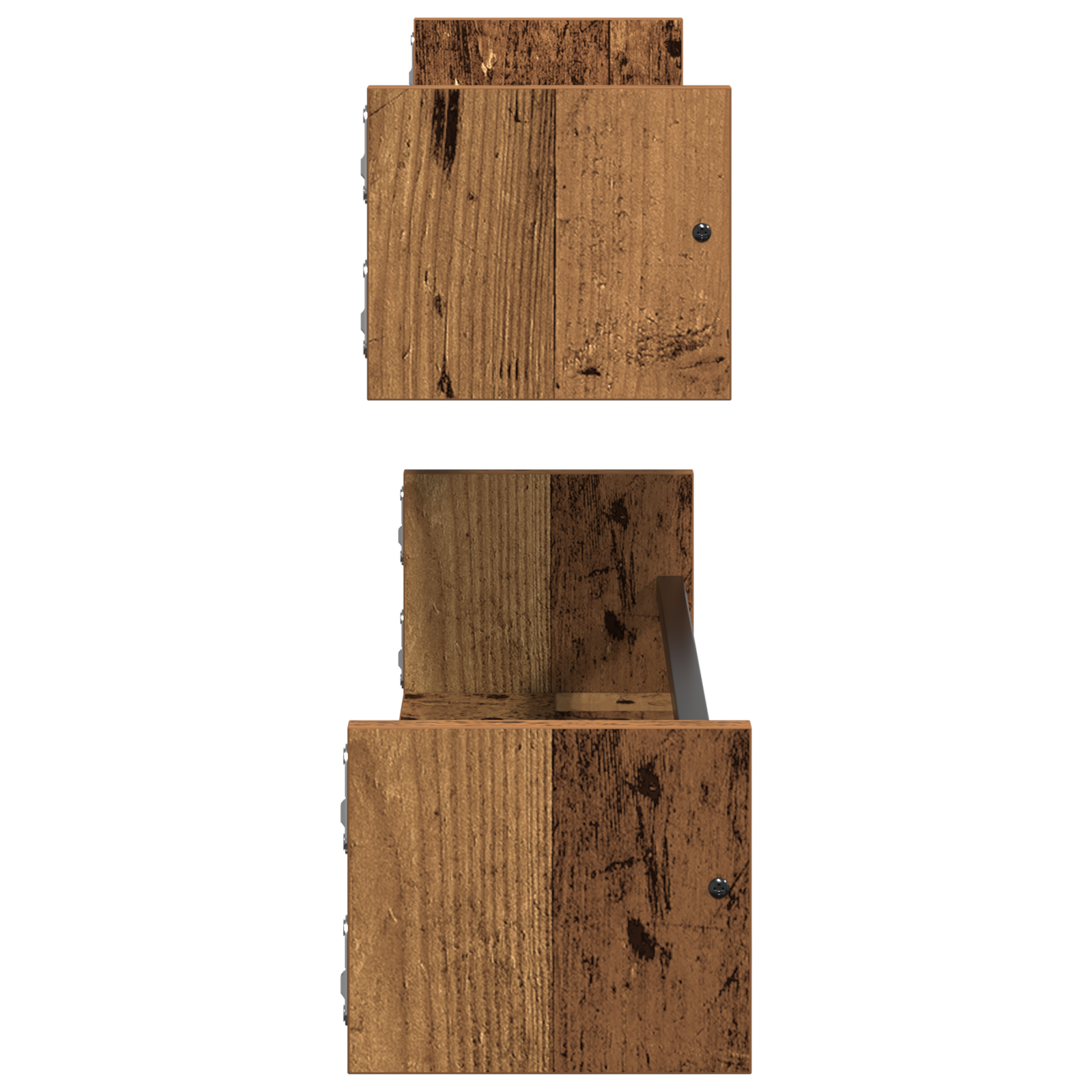 Wall Shelves 2 pcs Old Wood 80x16x14 cm Engineered Wood - Image 7