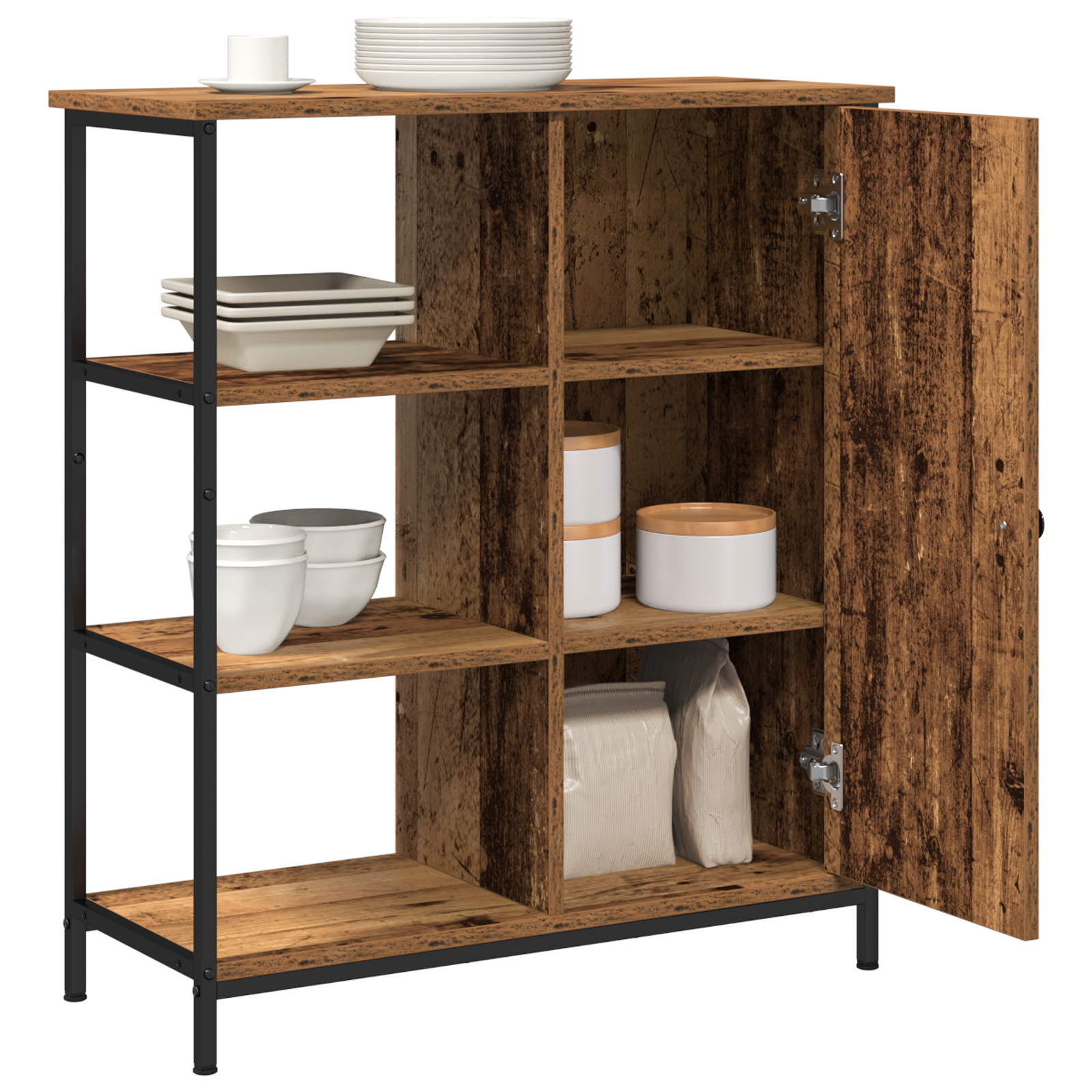 Thumbnail - vidaXL Sideboard Altholz 70x30x80 cm Ingenieuholz