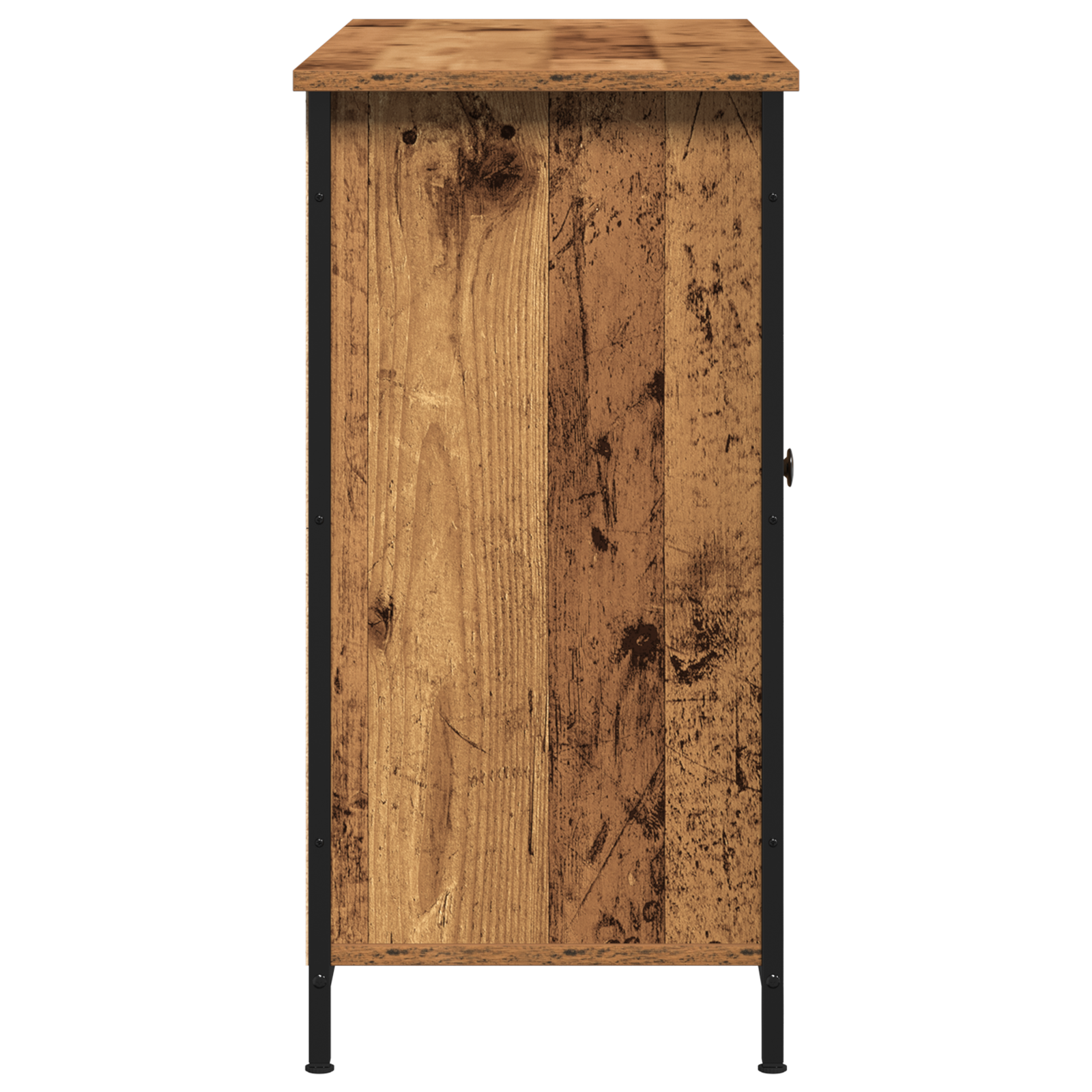 Sideboard Old Wood 100x35x70 cm Engineered Wood and Steel - Image 7