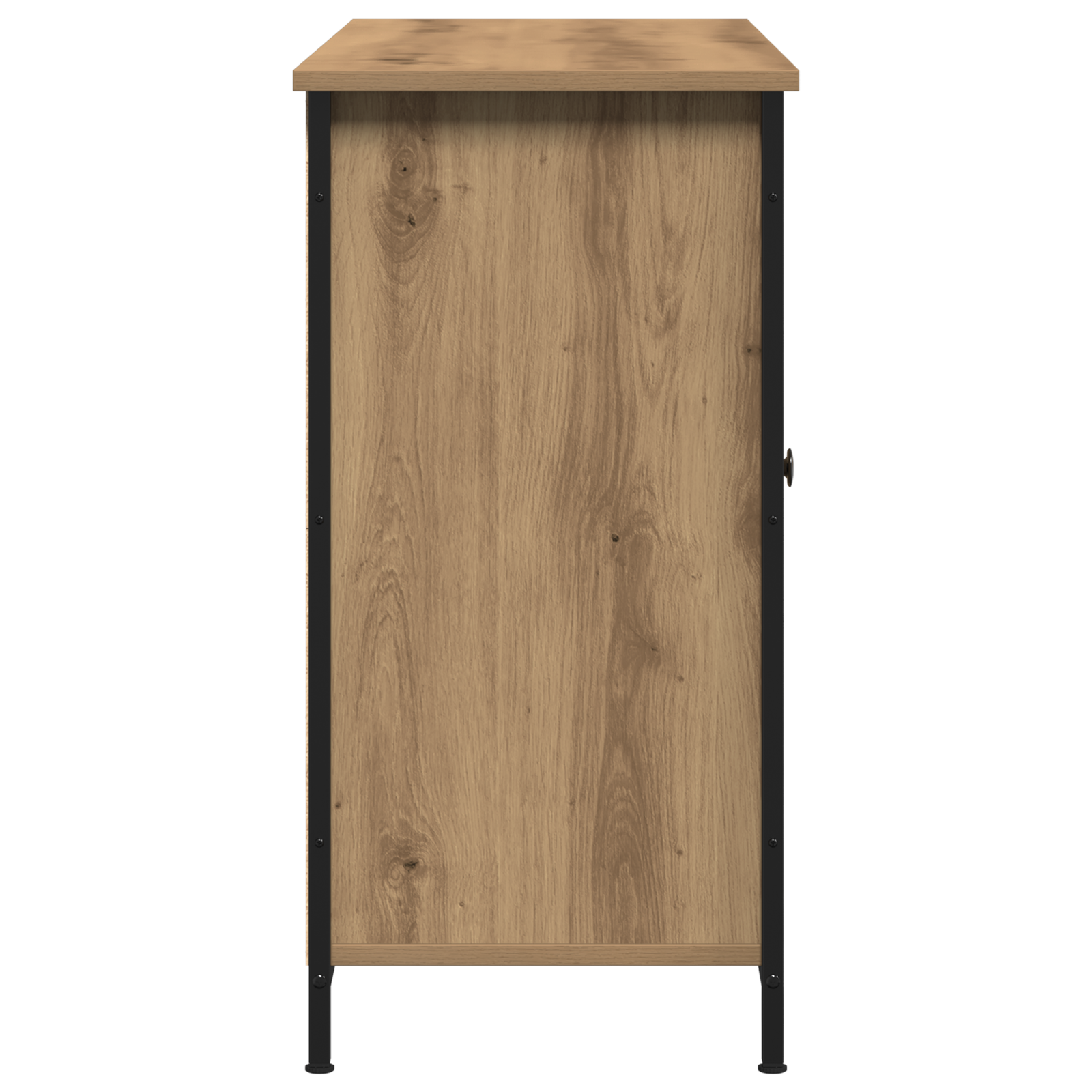 Sideboard Artisan Oak 100x35x70 cm Engineered Wood and Steel - Image 7