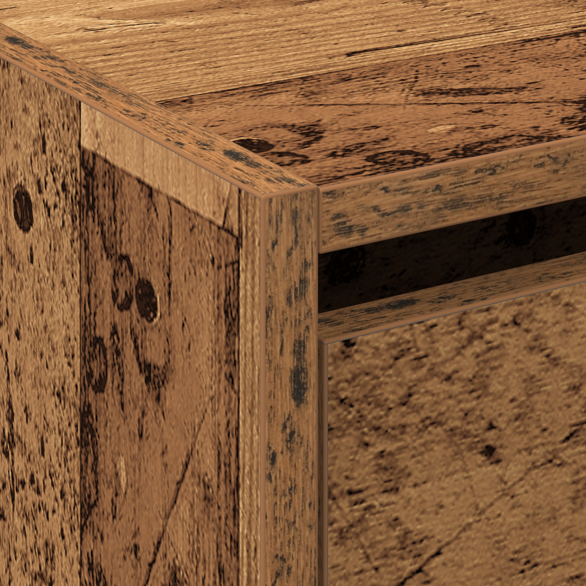 Shoe Cabinet Old Wood 60x21x57 cm Engineered Wood - Image 9