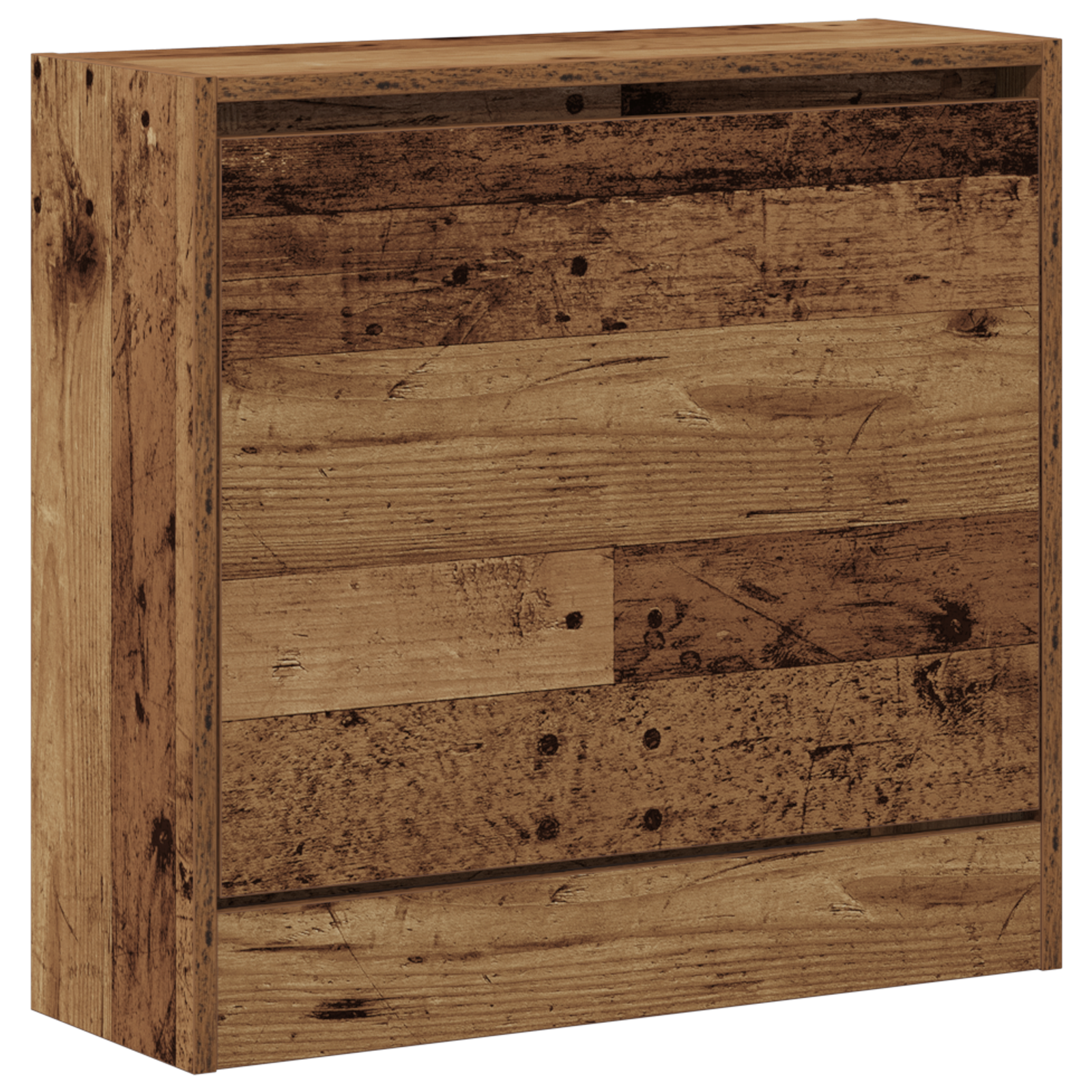 Shoe Cabinet Old Wood 60x21x57 cm Engineered Wood - Image 2
