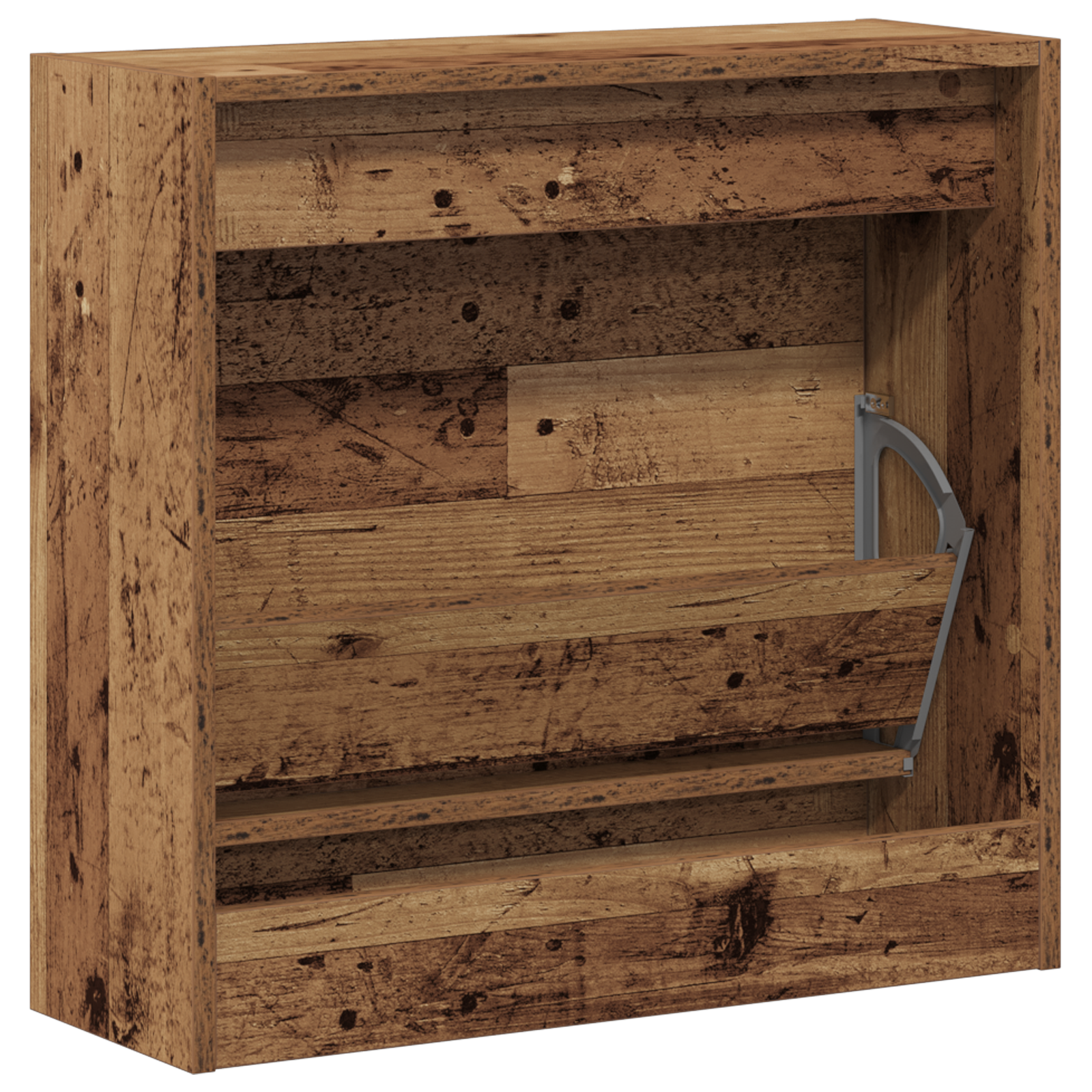 Shoe Cabinet Old Wood 60x21x57 cm Engineered Wood - Image 6