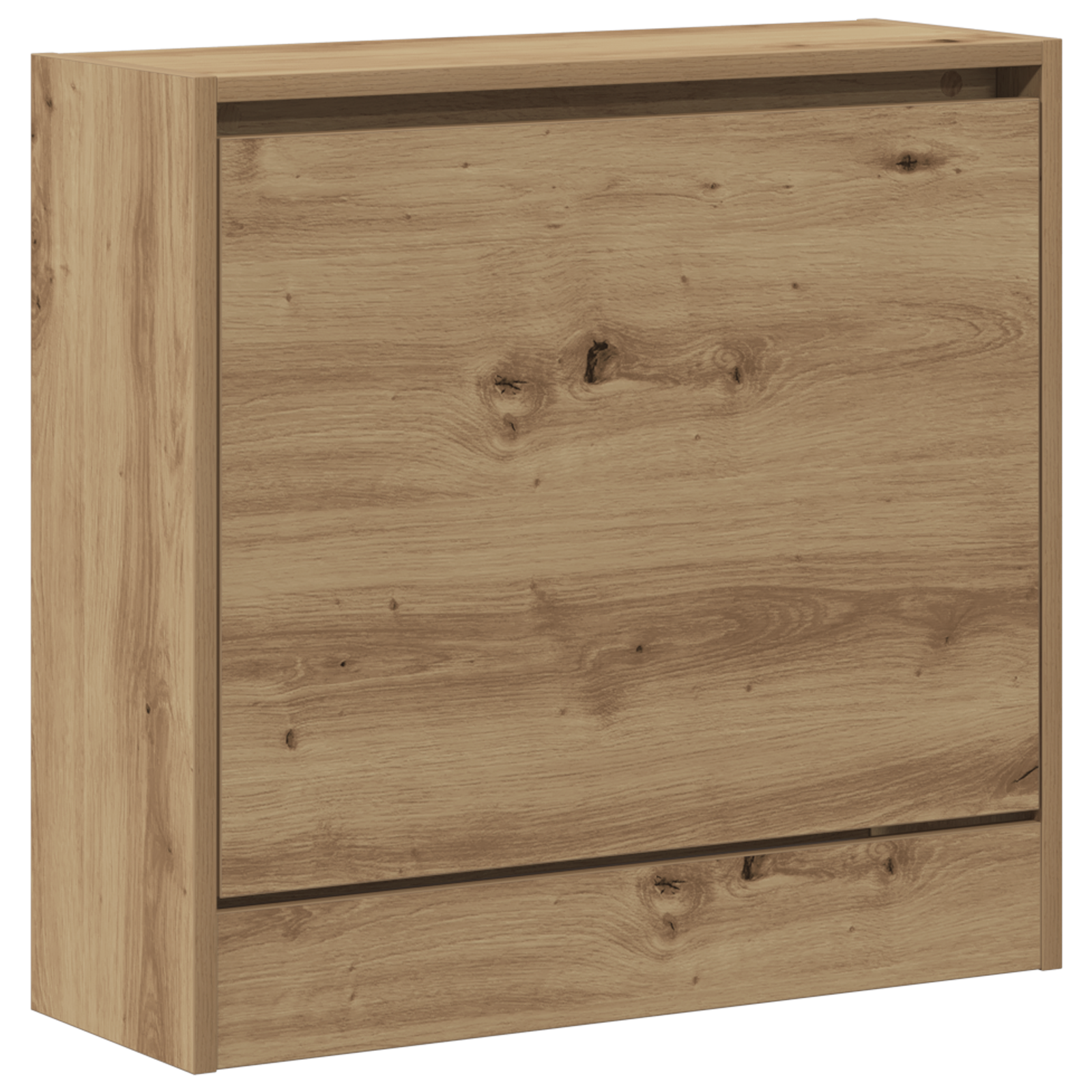 Shoe Cabinet Artisan Oak 60x21x57 cm Engineered Wood - Image 2