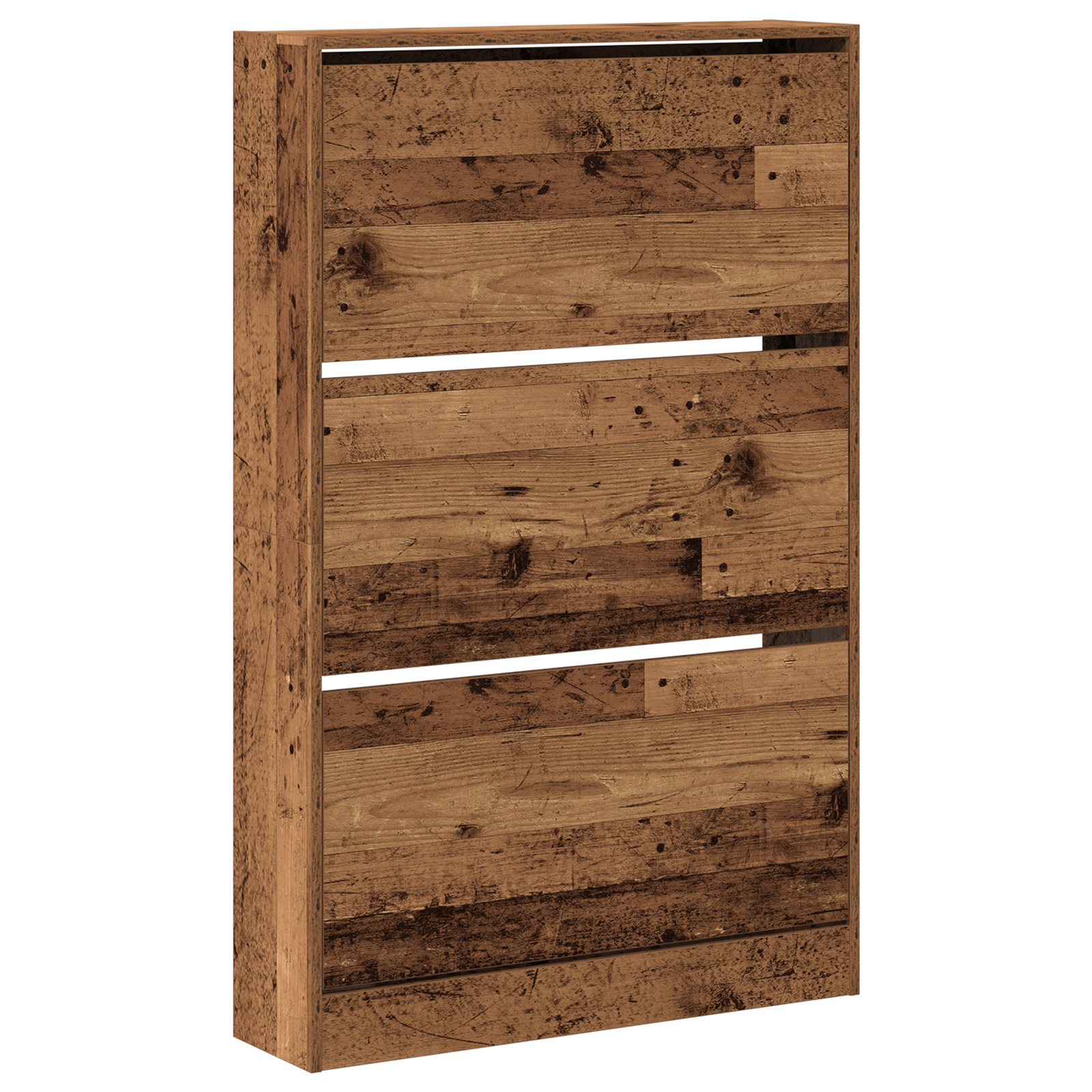 Shoe Cabinet Old Wood 80x21x125,5 cm Engineered Wood - Image 2