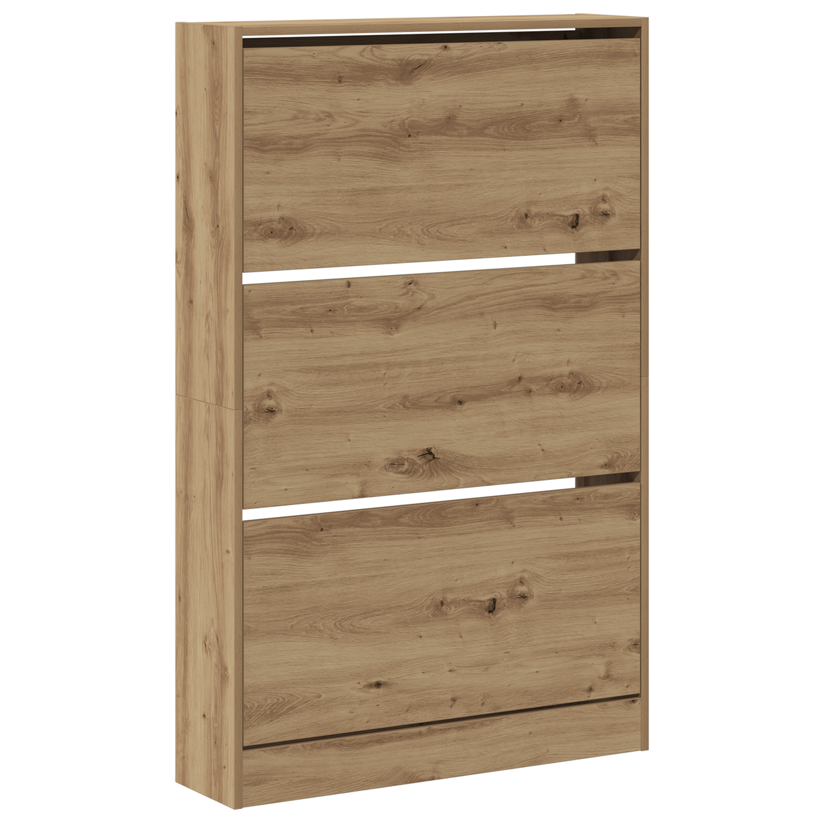 Shoe Cabinet Artisan Oak 80x21x125,5 cm Engineered Wood - Image 2