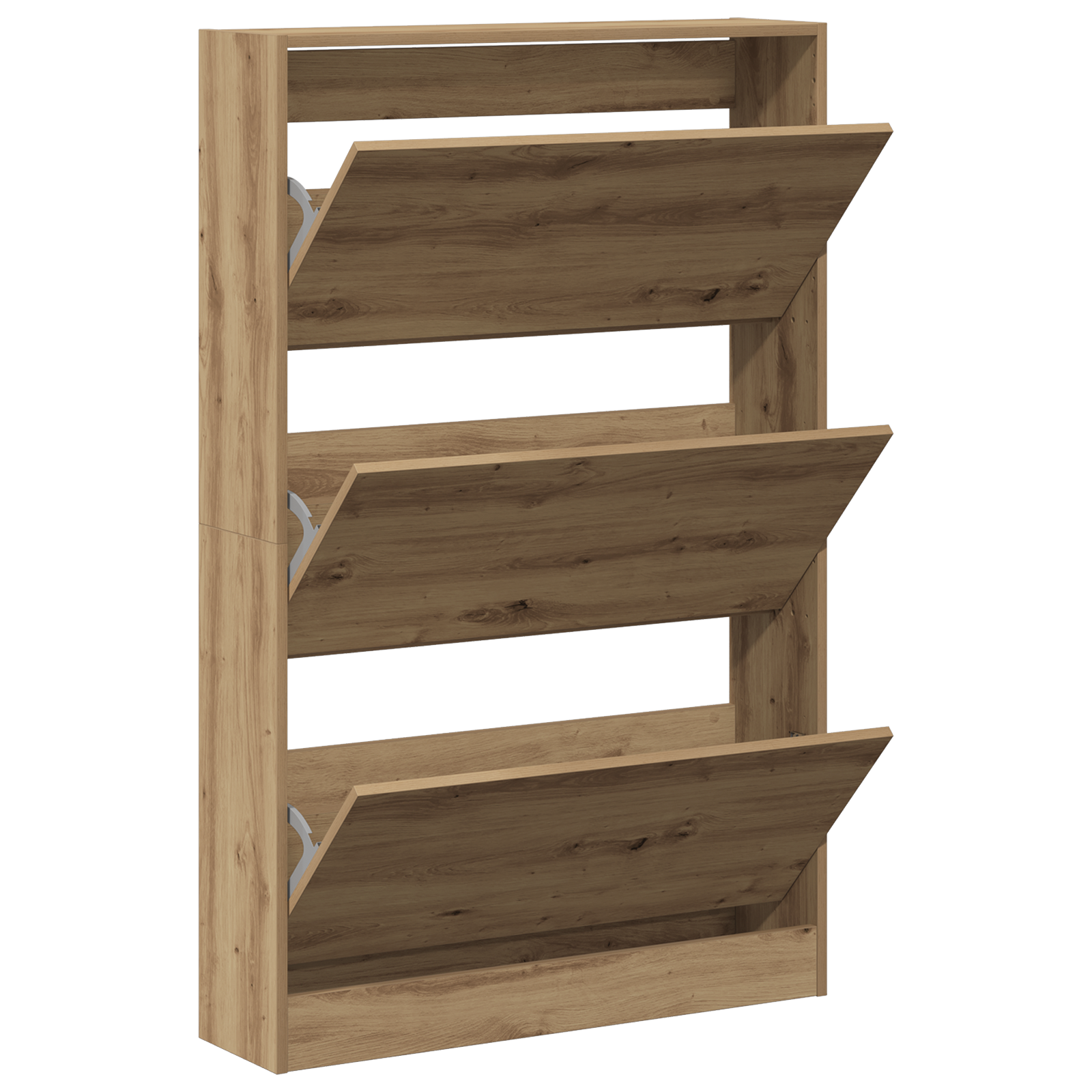 Shoe Cabinet Artisan Oak 80x21x125,5 cm Engineered Wood - Image 5