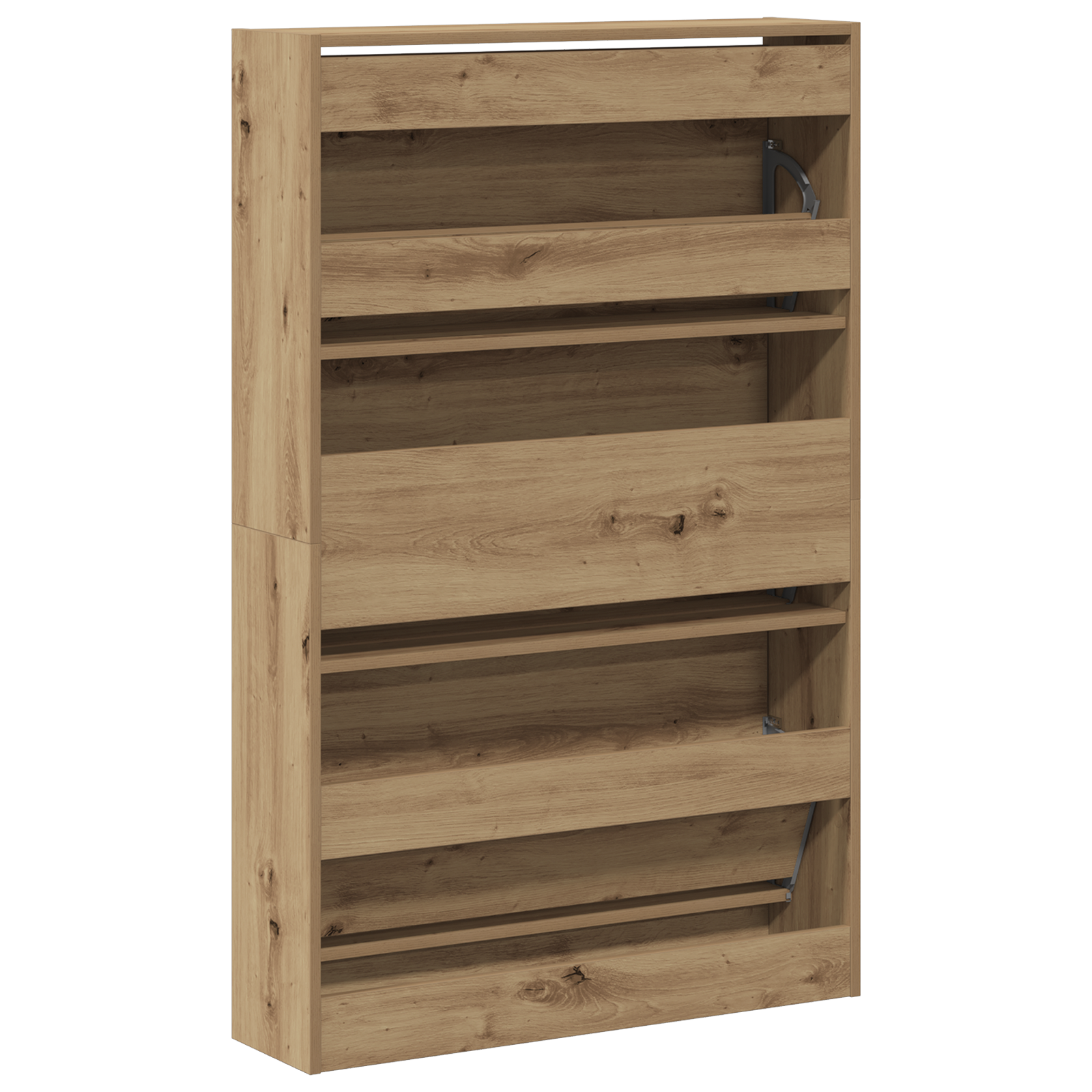 Shoe Cabinet Artisan Oak 80x21x125,5 cm Engineered Wood - Image 6